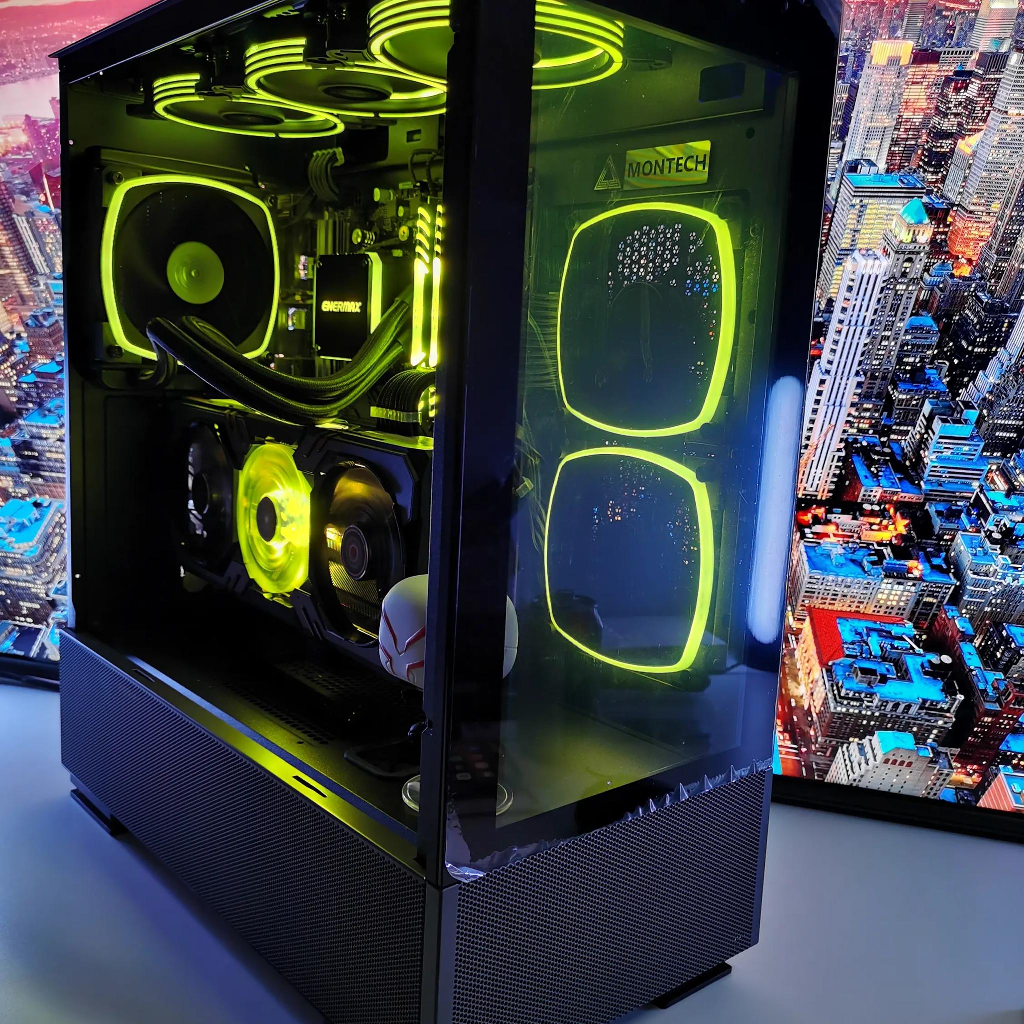 🕸️🕷️Spiderman🕸️🕷️-Gaming PC-AMD  RX 6750 XT 12GB-AMD Ryzen 7 5700G 8-Core-32GB DDR4-1TB NVME
