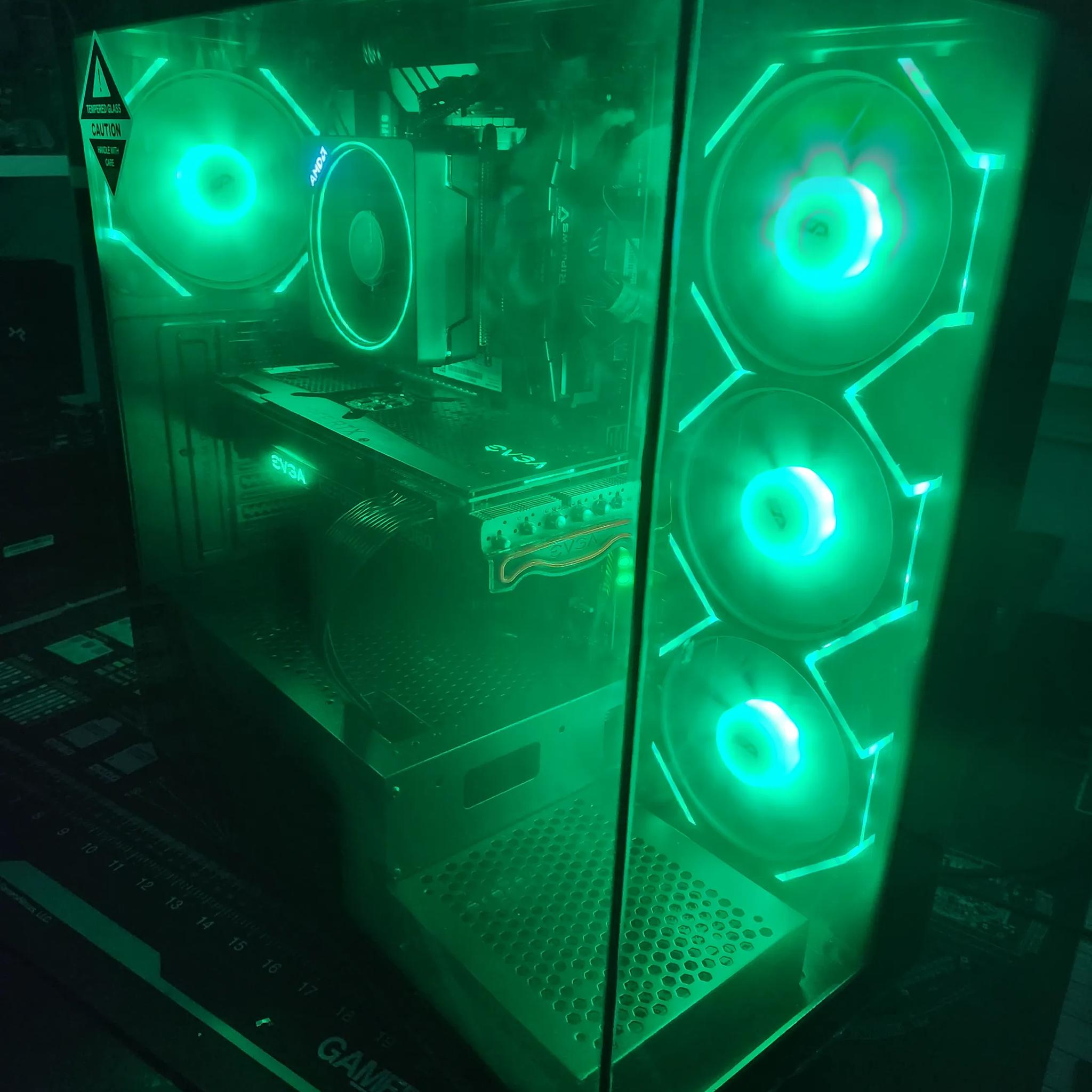 The Green machine II RTX 3080/ Ryzen 9 3900x! 1440P gaming/streaming BEAST!!!