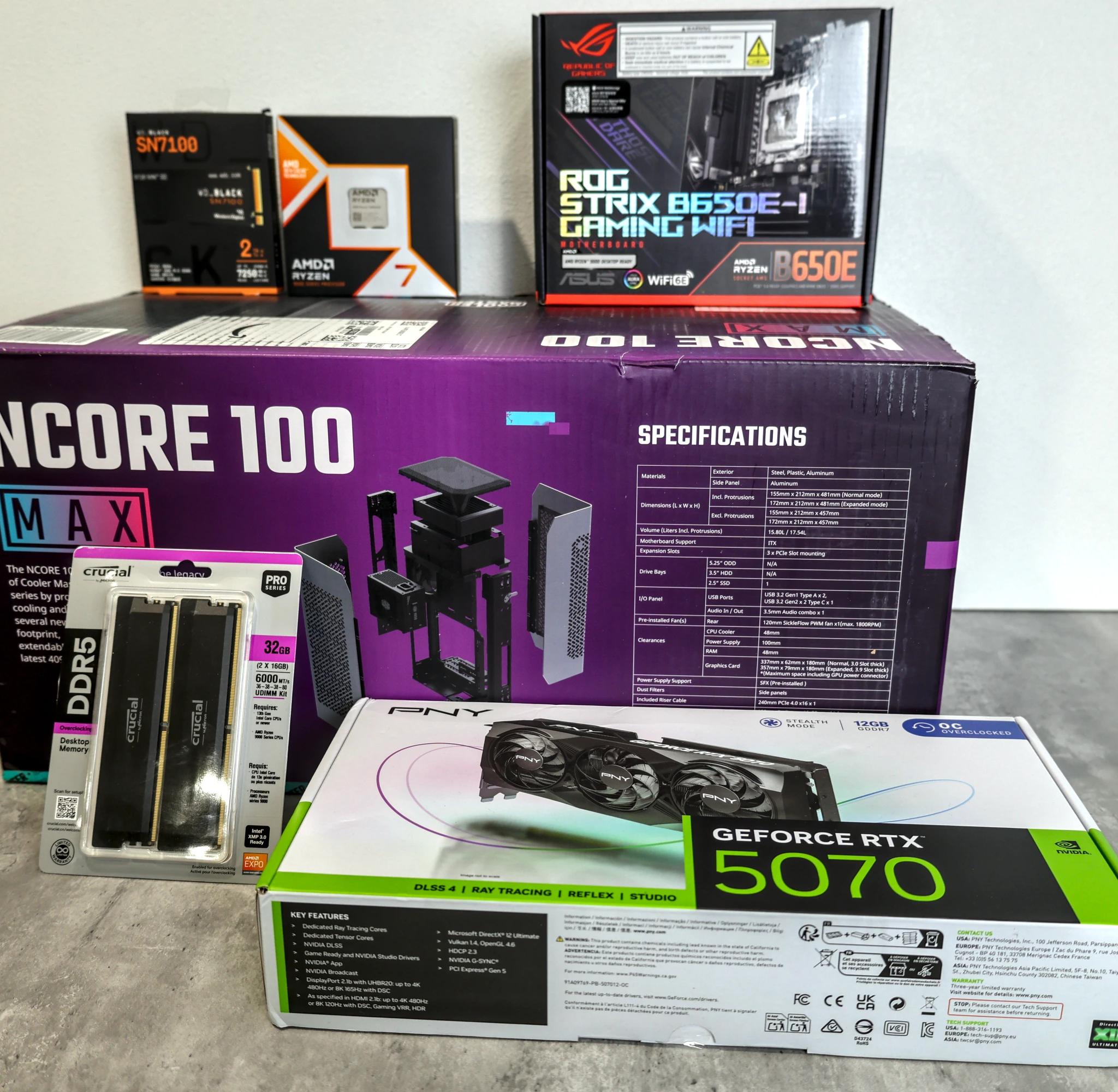 High-End 1440p / 4K Mini-ITX Gaming PC – RTX 5070 + 9800X3D | Premium Compact Build