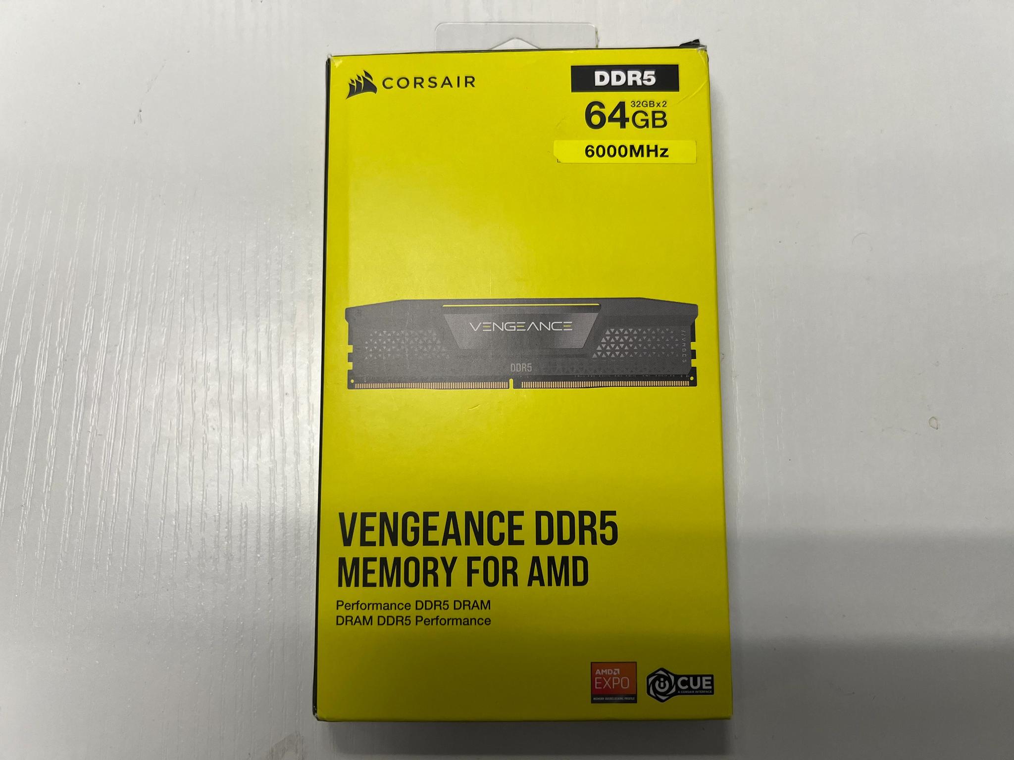 Cosair Vengeance 64GB (2x32) 6000MHz (AMD EXPO)