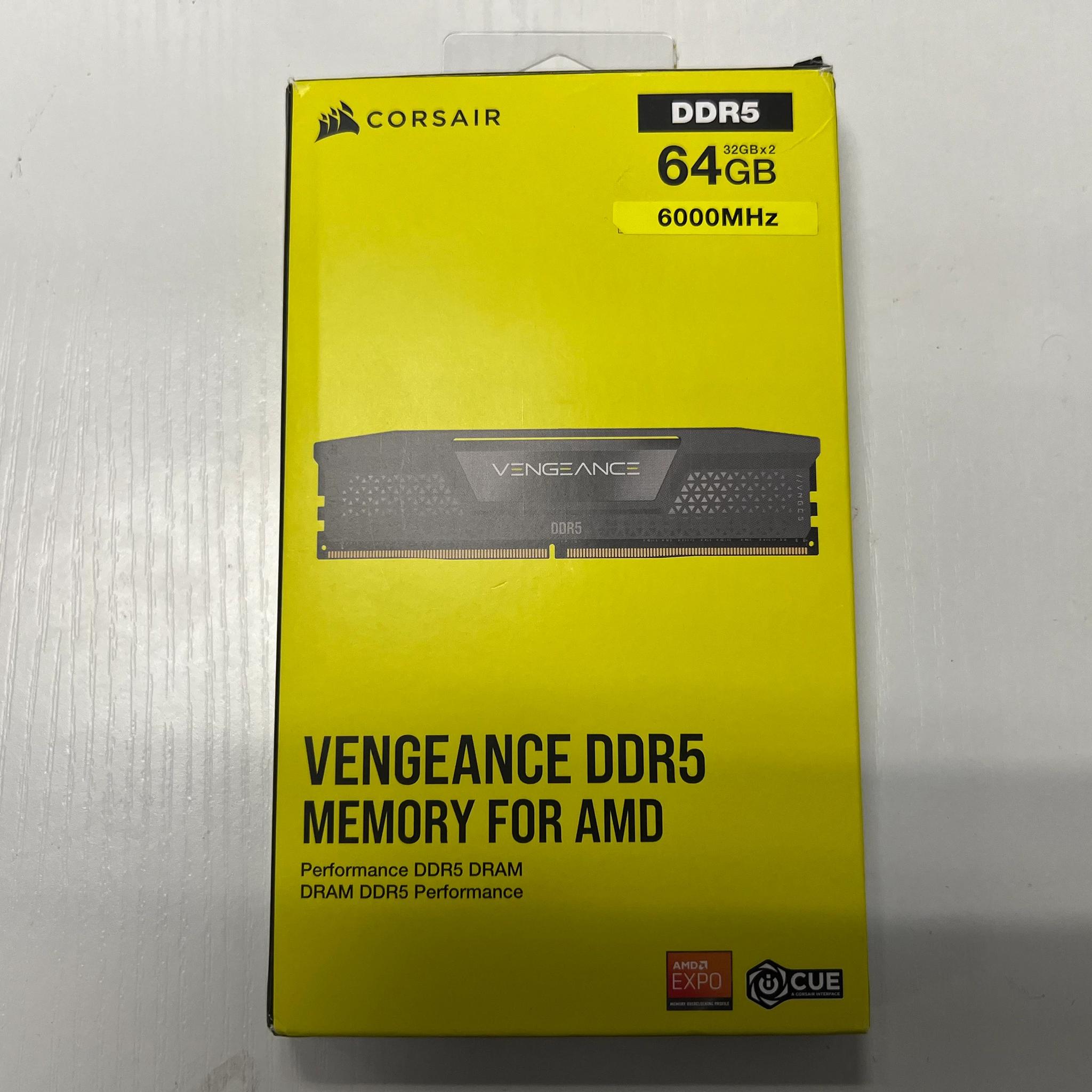 Cosair Vengeance 64GB (2x32) 6000MHz (AMD EXPO)