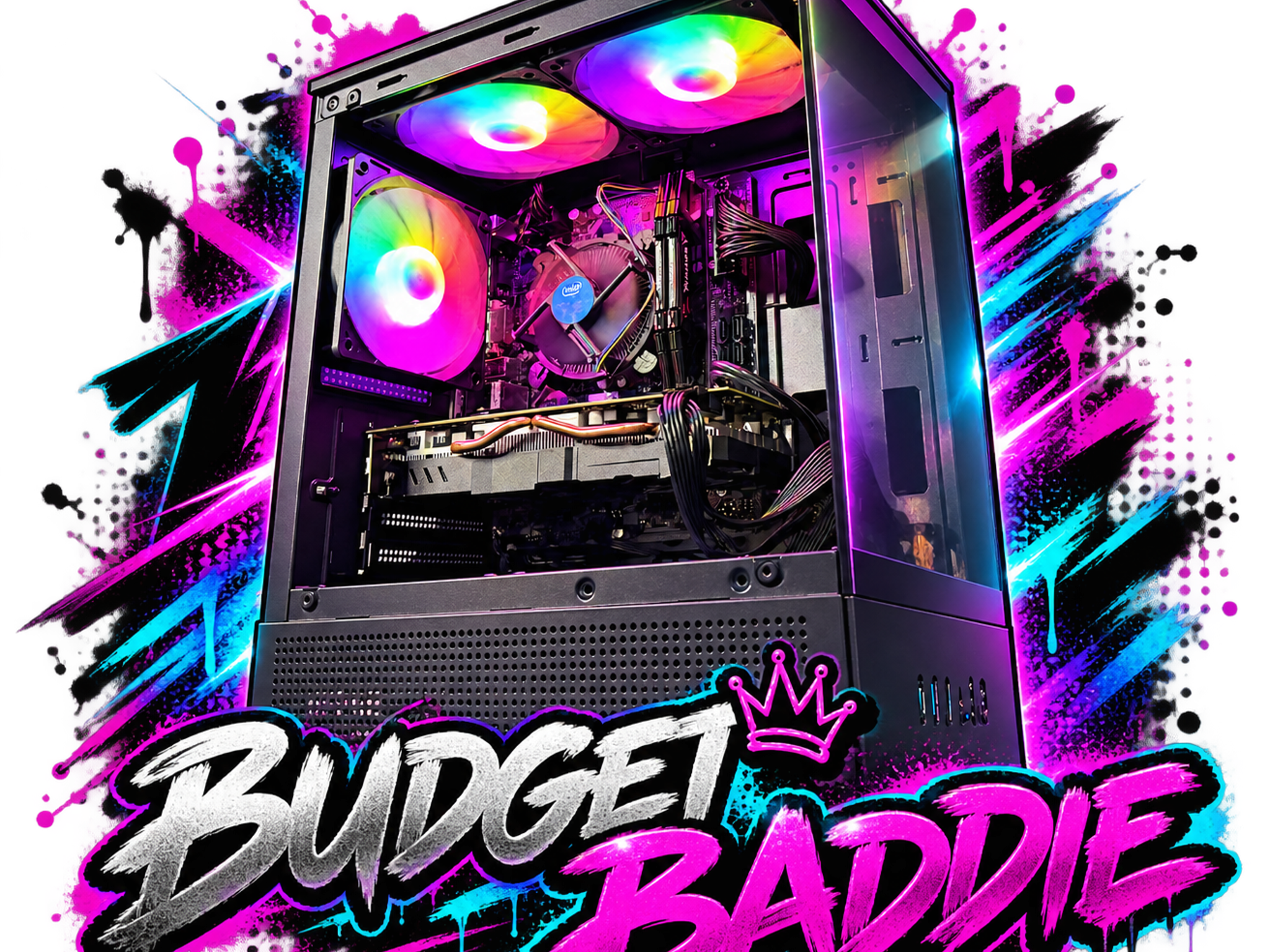 💜🔥 THE BUDGET BADDIE 🔥💜 i5 10500T| RX 580 | 16 GB DDR4| 500GB NVMe| 650W PSU