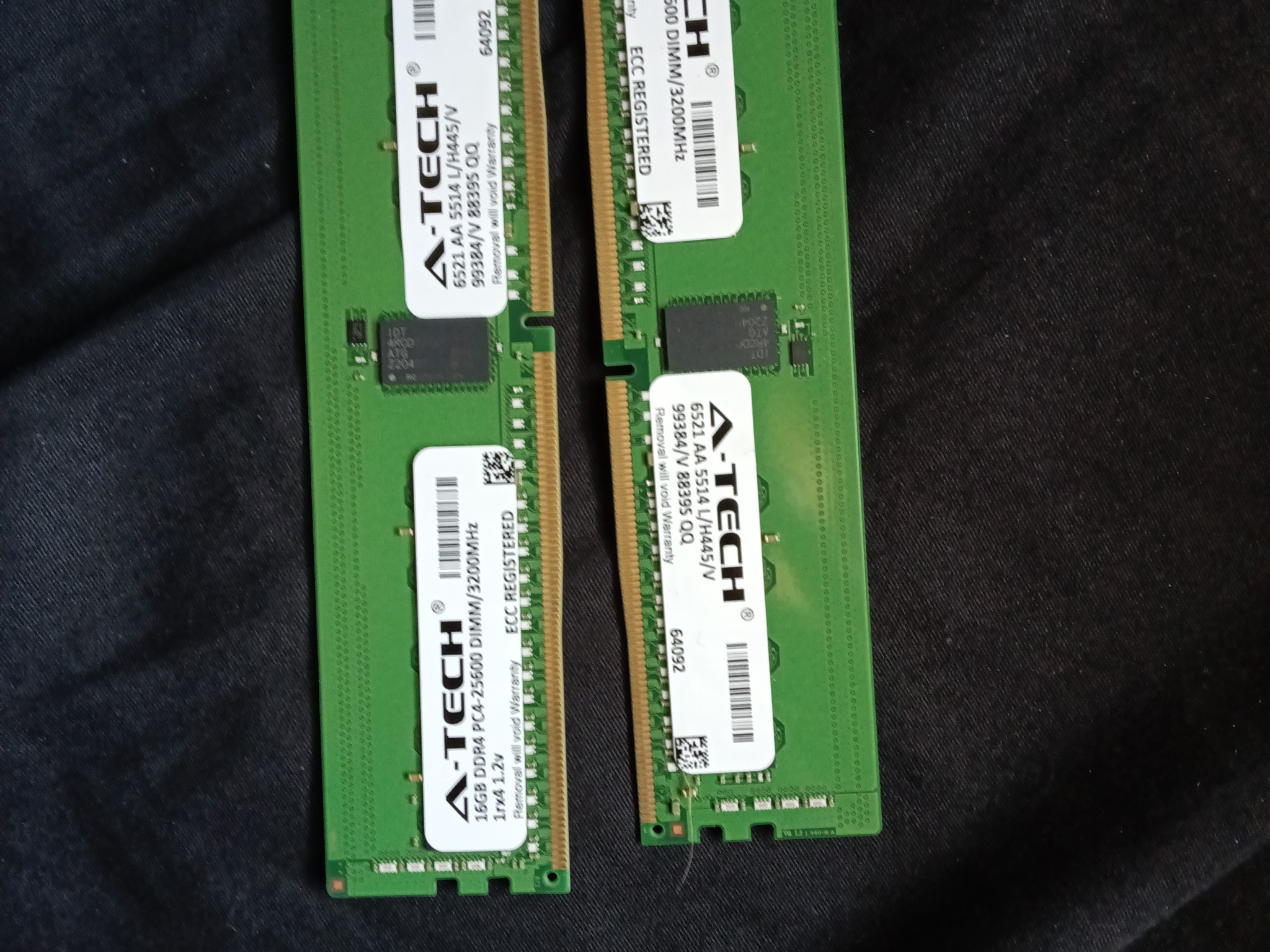 16GB RAM DDR4 PC4-25000 DIMM ECC