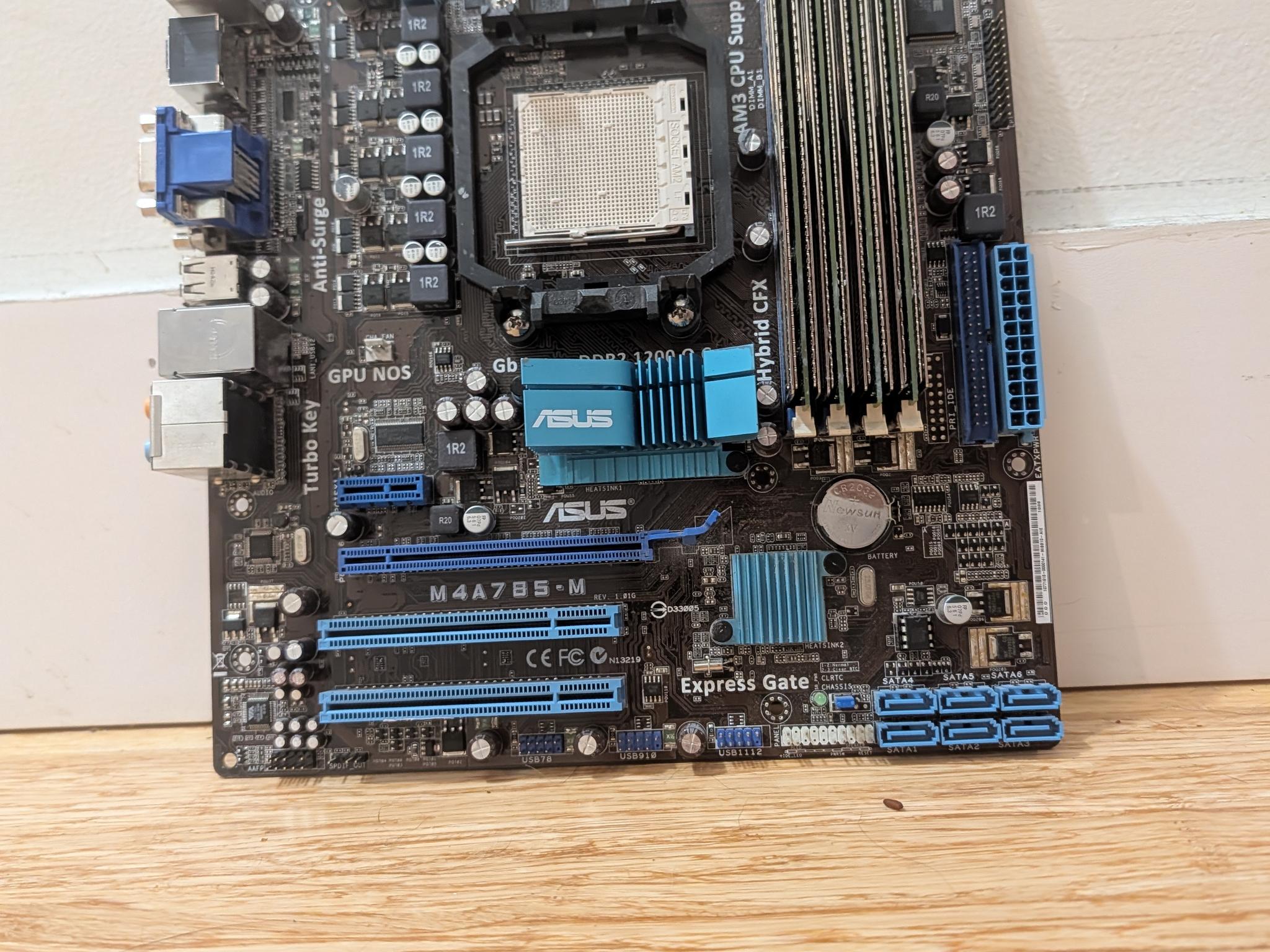 AMD AM3 Motherboard and 8GB DDR2 ZRAM
