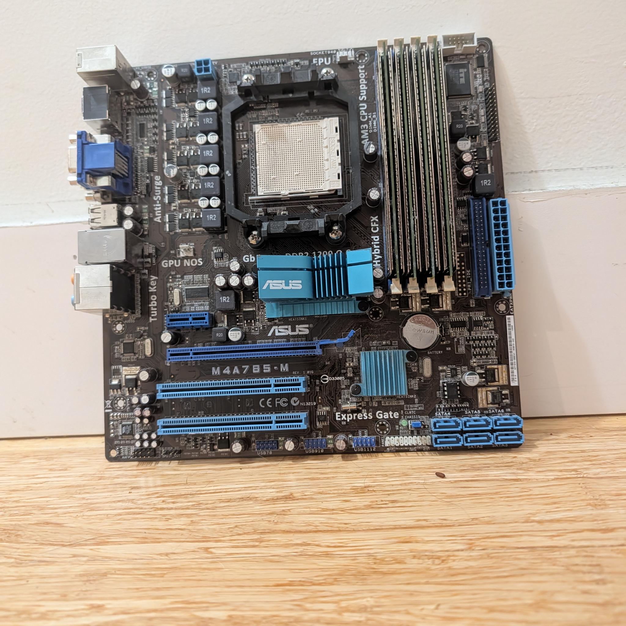 AMD AM3 Motherboard and 8GB DDR2 ZRAM