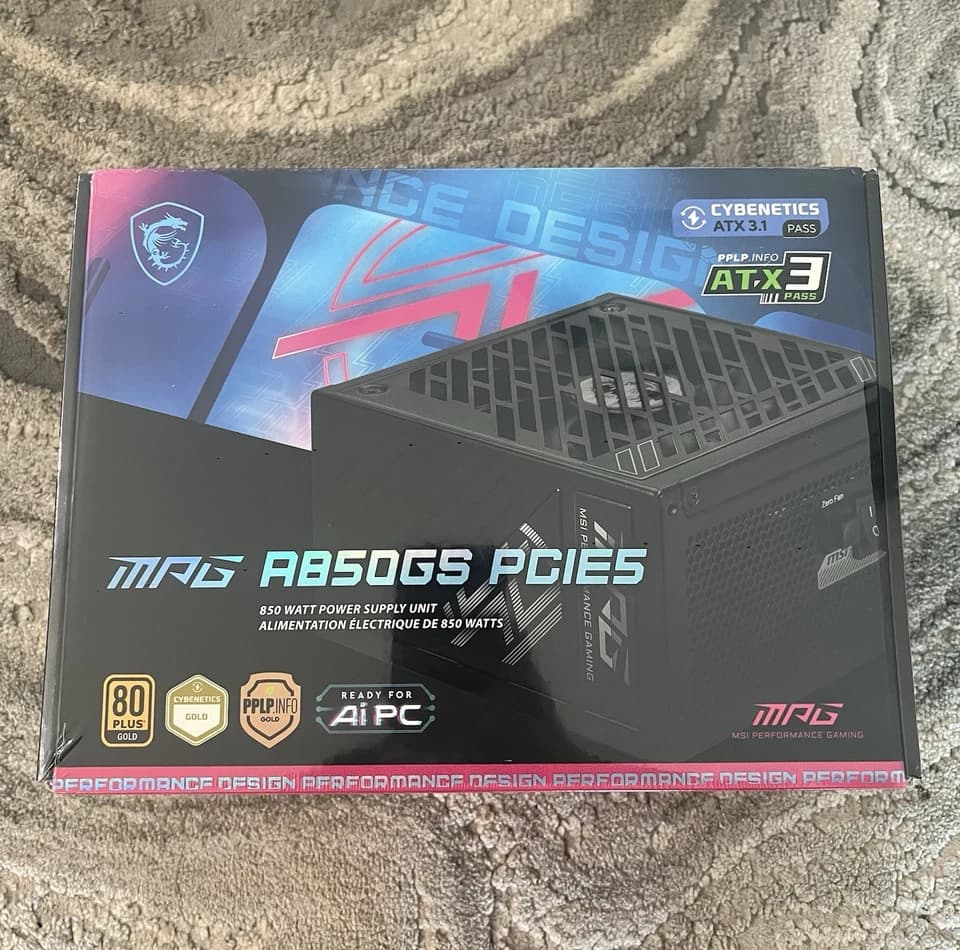 MSI Vanguard Launch Edition 5070Ti AND MSI 850 Watt PSU!!!