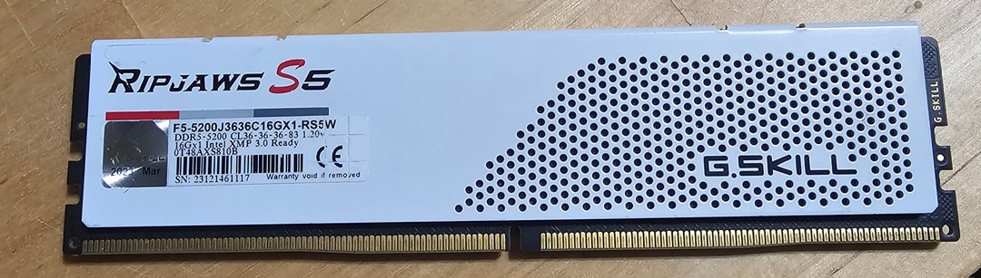 G.SKILL Ripjaws S5 white 16gb DDR5 | Jawa