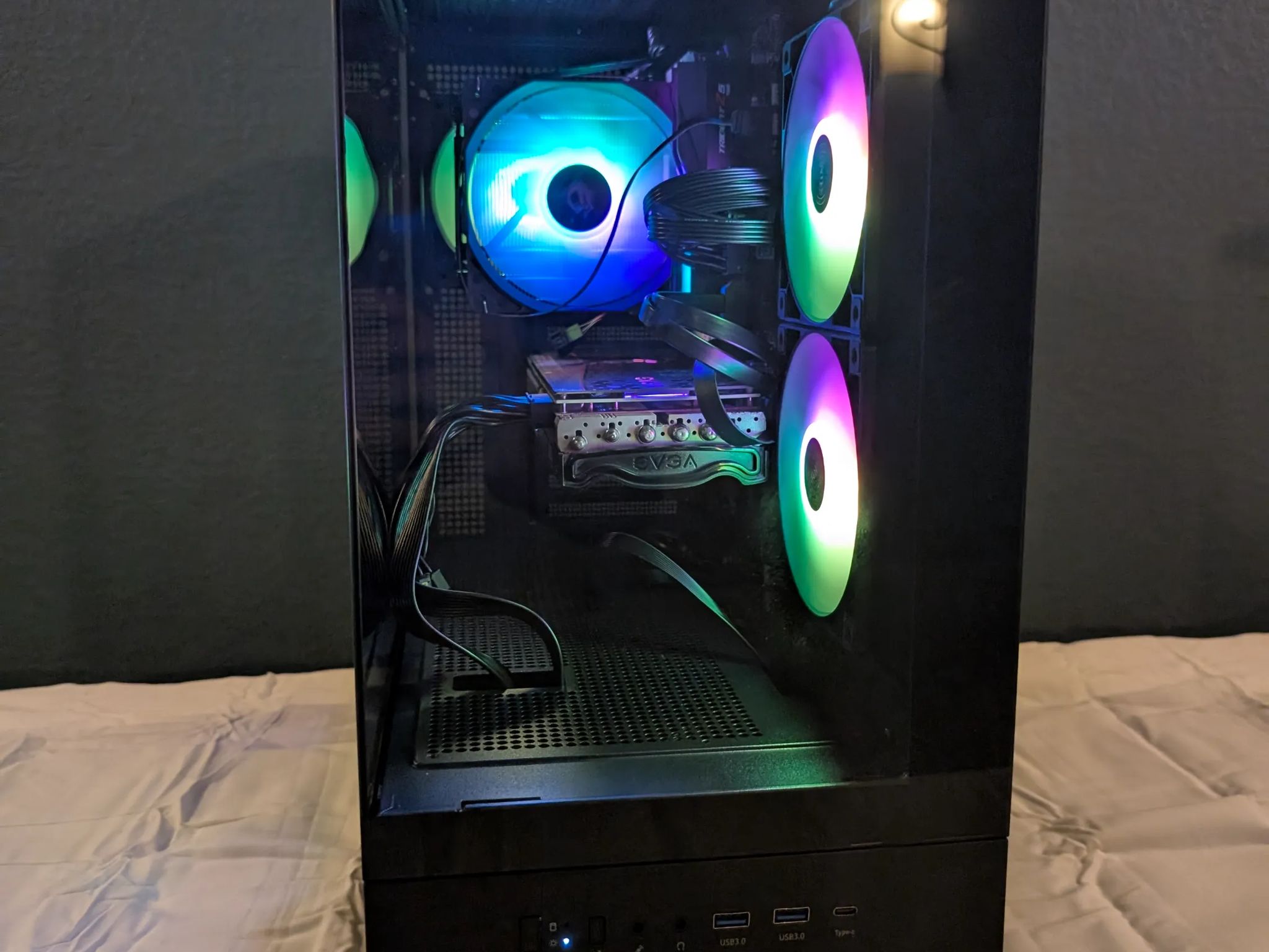 Custom Black Gaming PC Intel i7-12700K, RTX 3080, 32GB DDR5 RAM, 1TB NVMe SSD, Z790 Motherboard