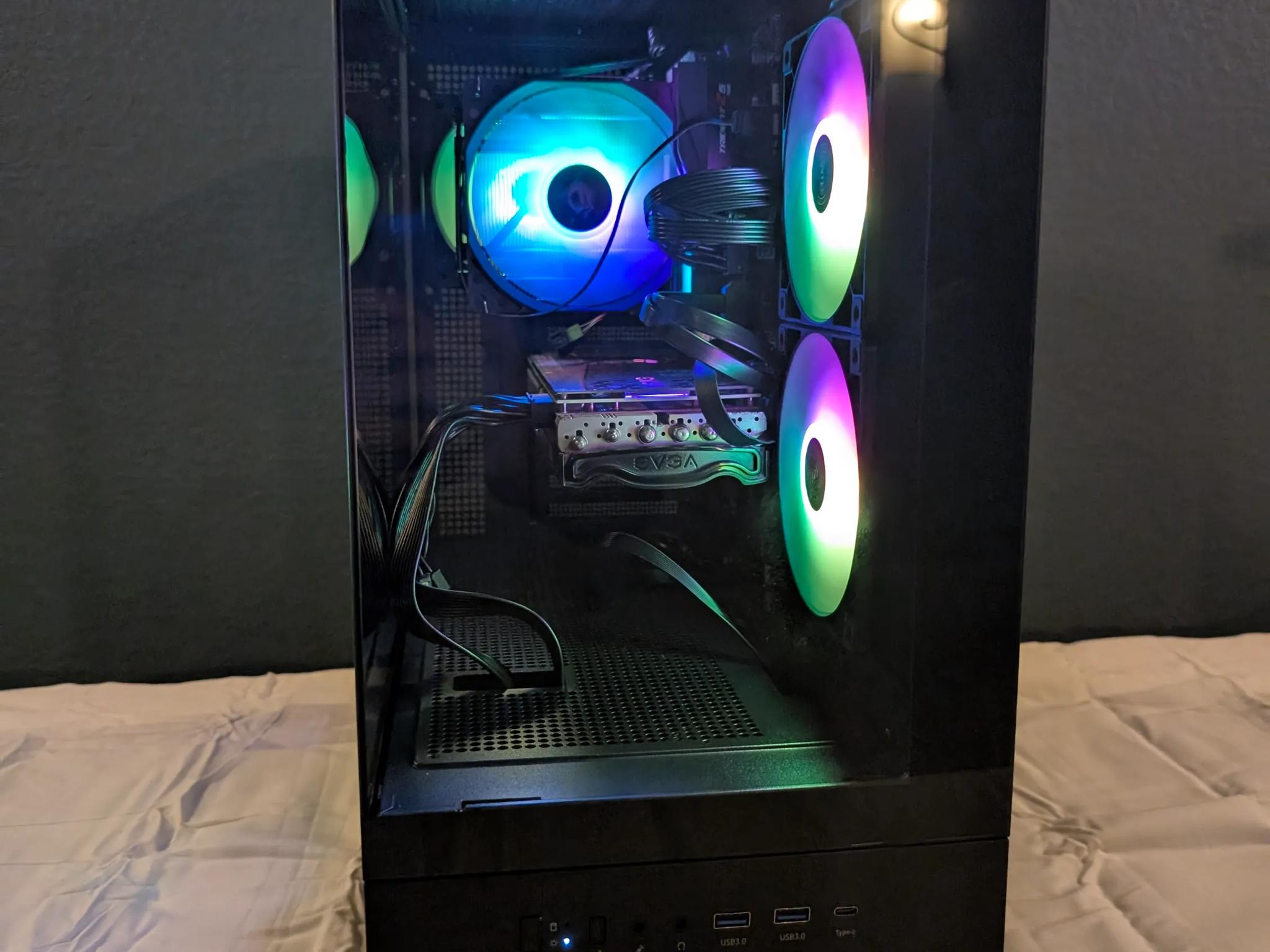 Custom Black Gaming PC Intel i7-12700K, RTX 3080, 32GB DDR5 RAM, 1TB NVMe SSD, Z790 Motherboard