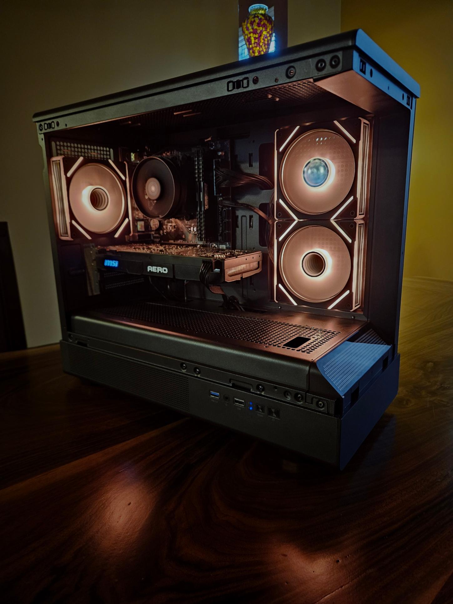 GTX 1080, Ryzen 5 5500, 16 GB DDR4, Sleek Black Design with RGB