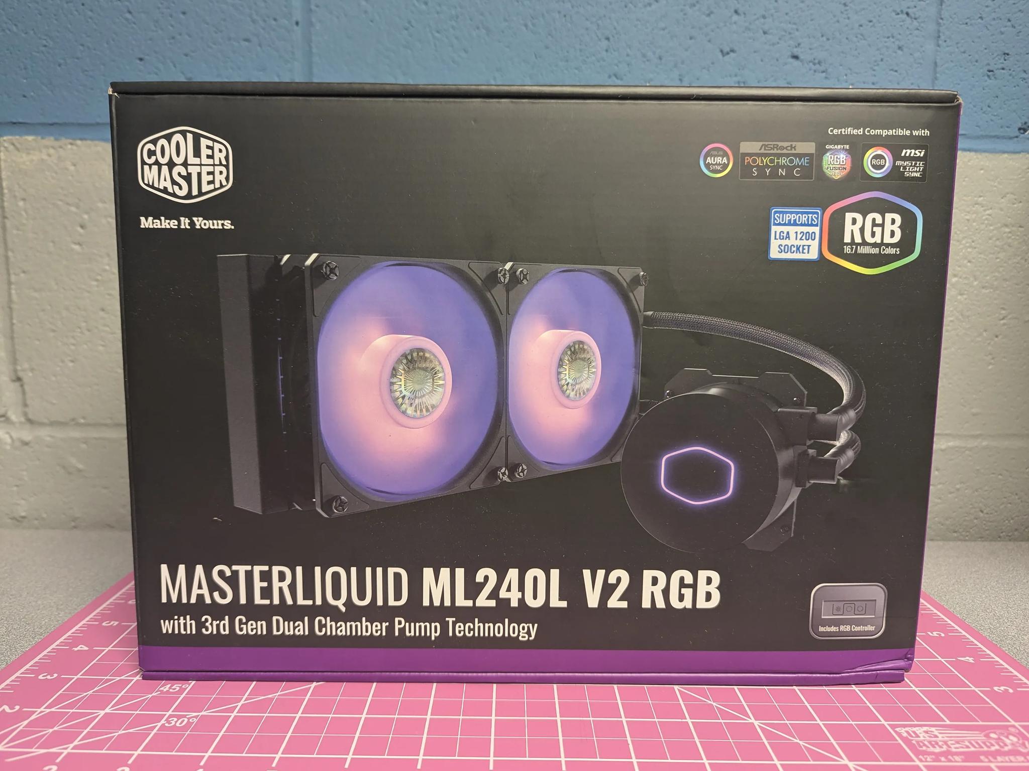 Open Box Never Used Cooler Master MasterLiquid ML240L V2