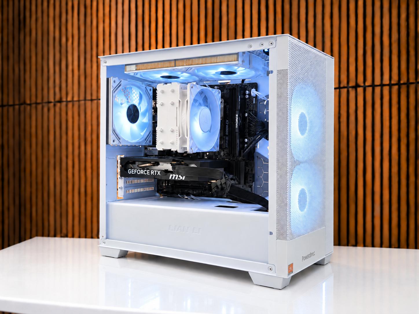 Whiteout v2 Gaming PC | RTX 5050 8GB💻| DDR5| 16GB RAM | WiFi/BT | Windows 11 | 1TB