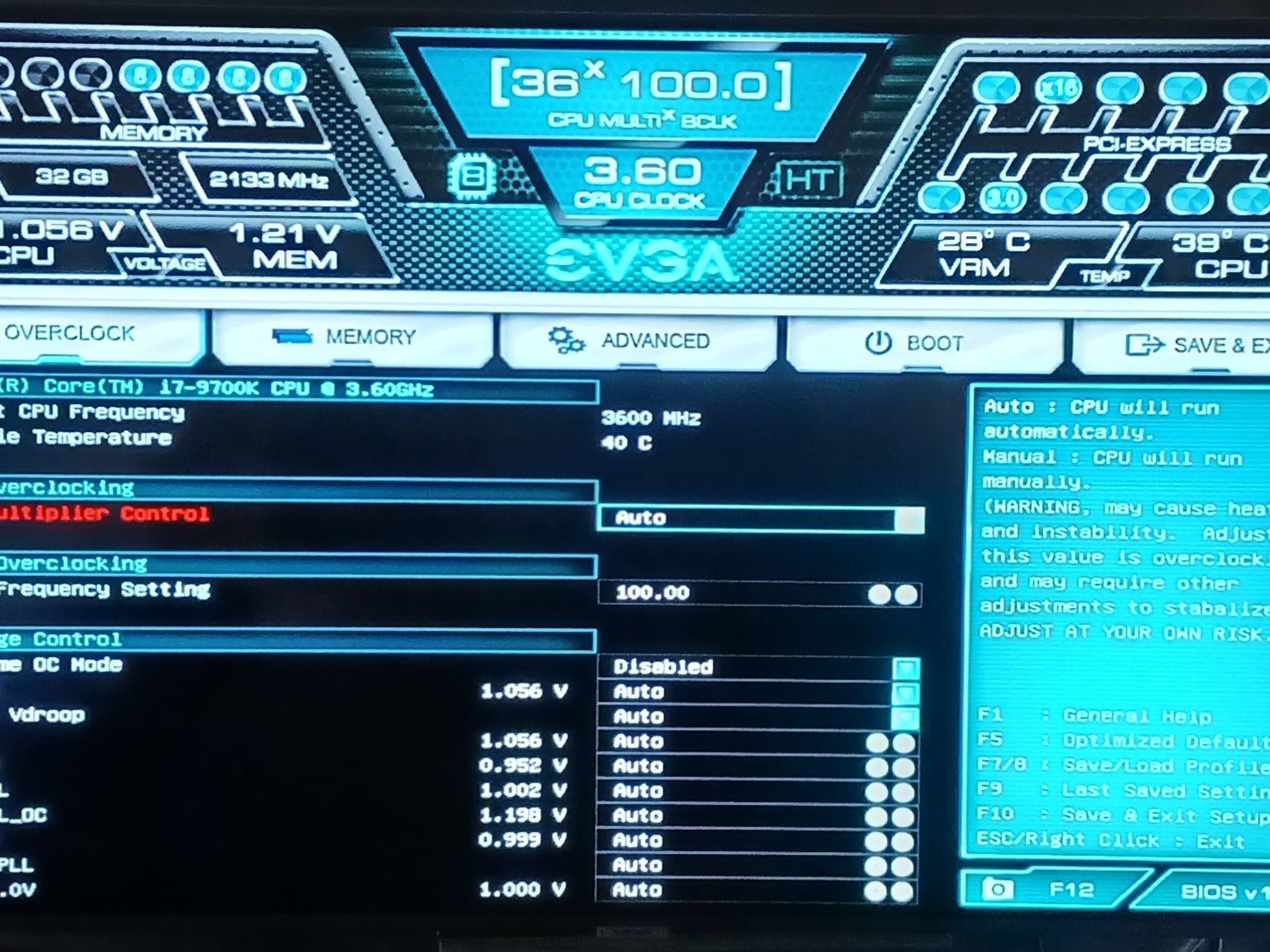 EVGA 9700k Z370 Classified EVGA Everything 32GB ram