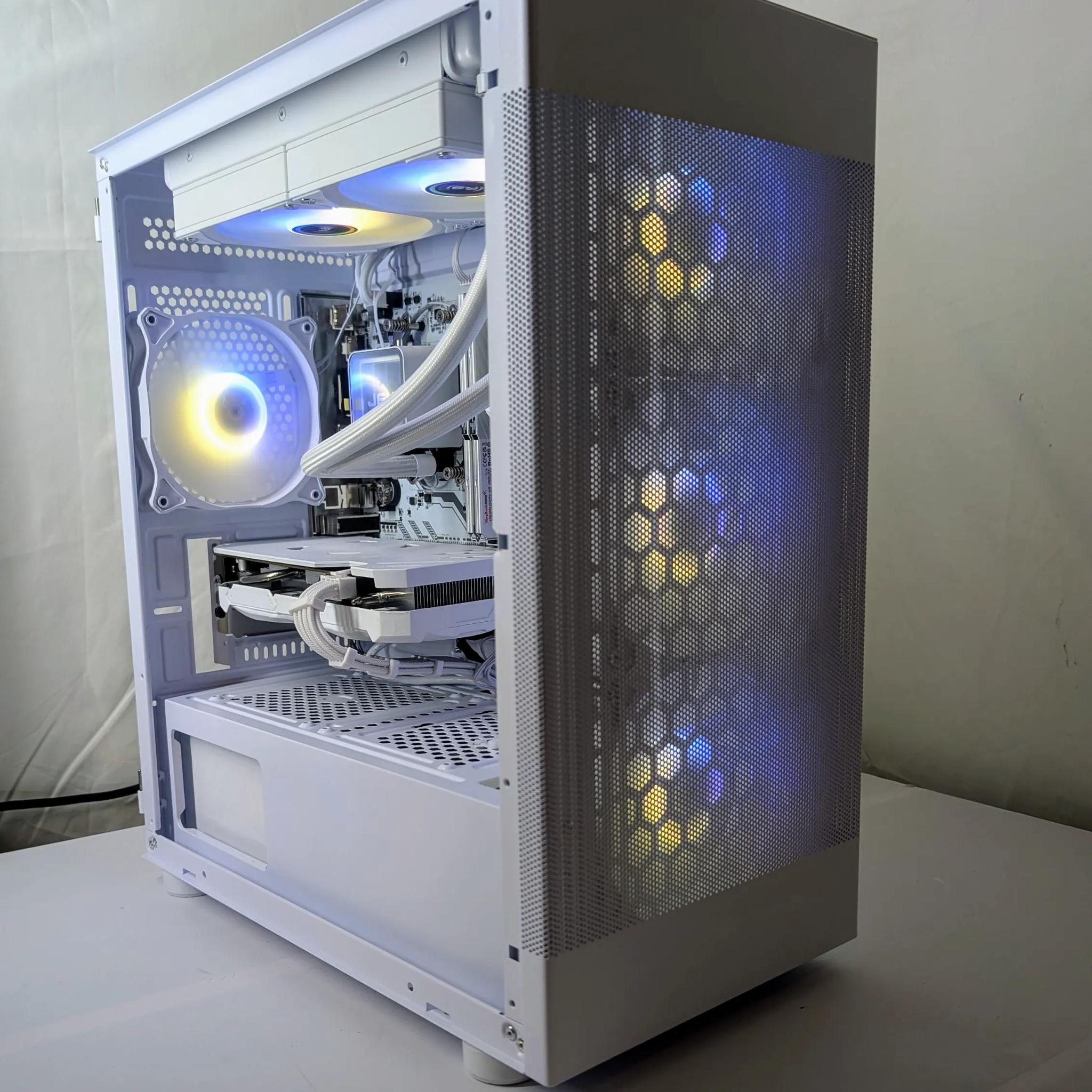 🔥 White Gaming PC – RTX 4060 | Ryzen 5 3600 | 32GB RAM | 1TB NVMe | Wi-Fi & Bluetooth 🔥