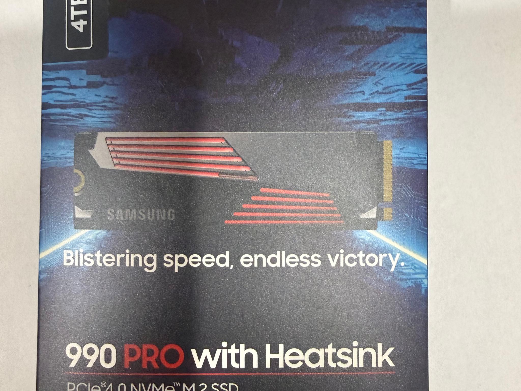 *BNIB* Samsung 990 PRO 4TB SSD PCIe Gen 4x4 NVMe with Heatsink PS5-Ready