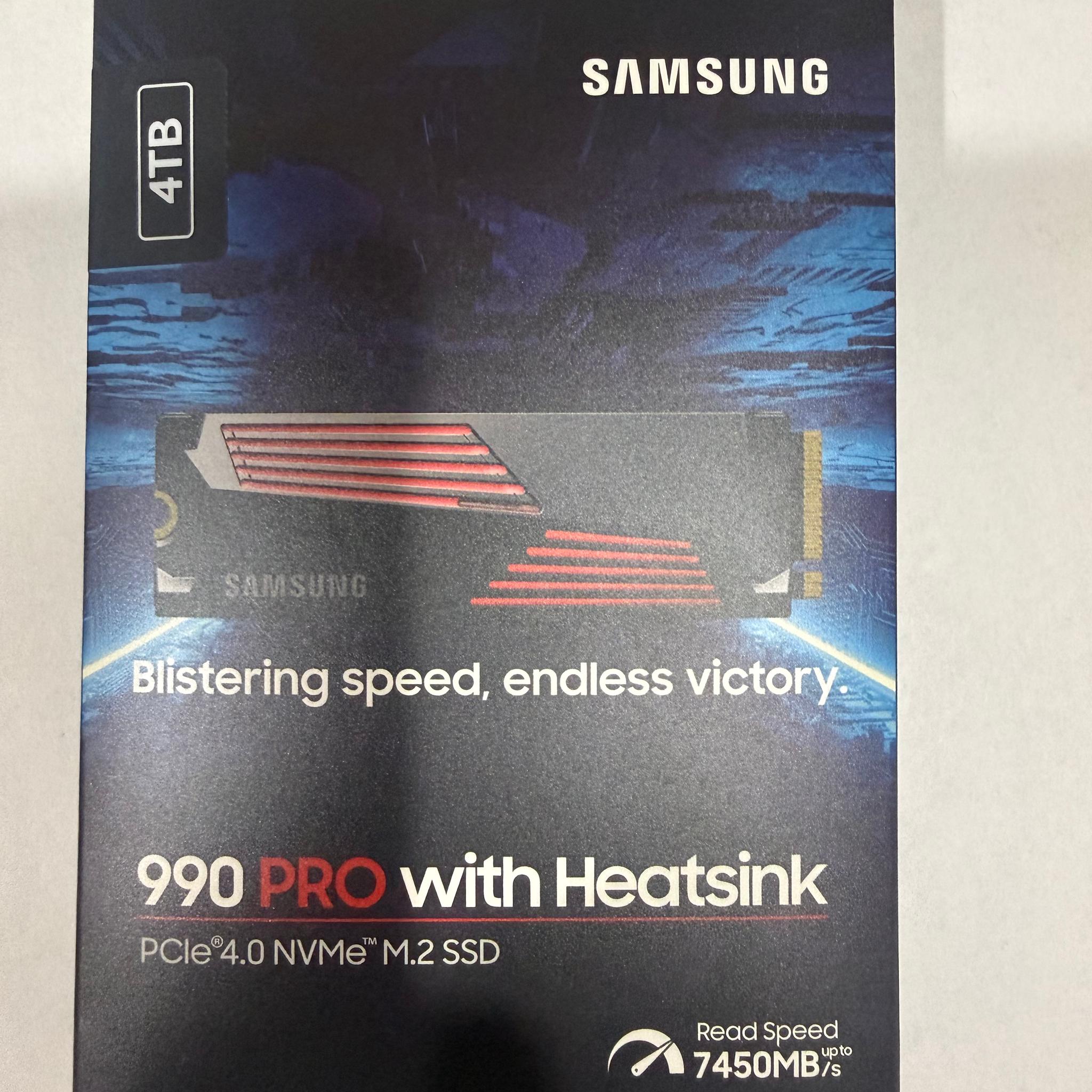 *BNIB* Samsung 990 PRO 4TB SSD PCIe Gen 4x4 NVMe with Heatsink PS5-Ready