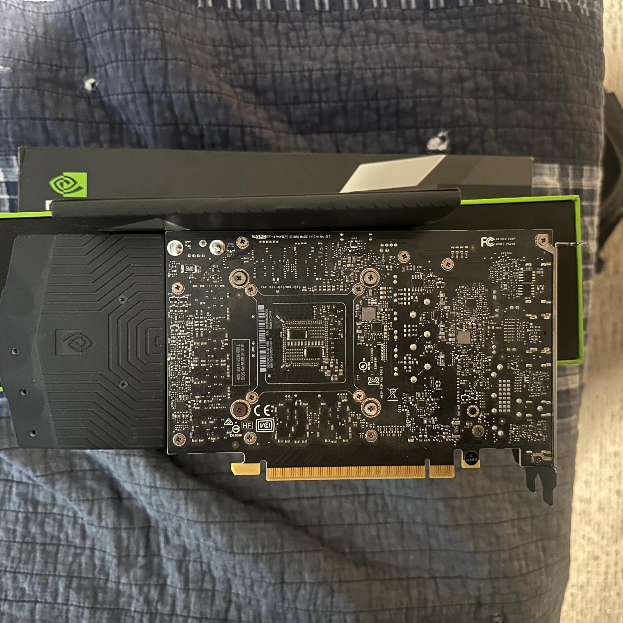 GEFORCE 1060 6gb founders edition card