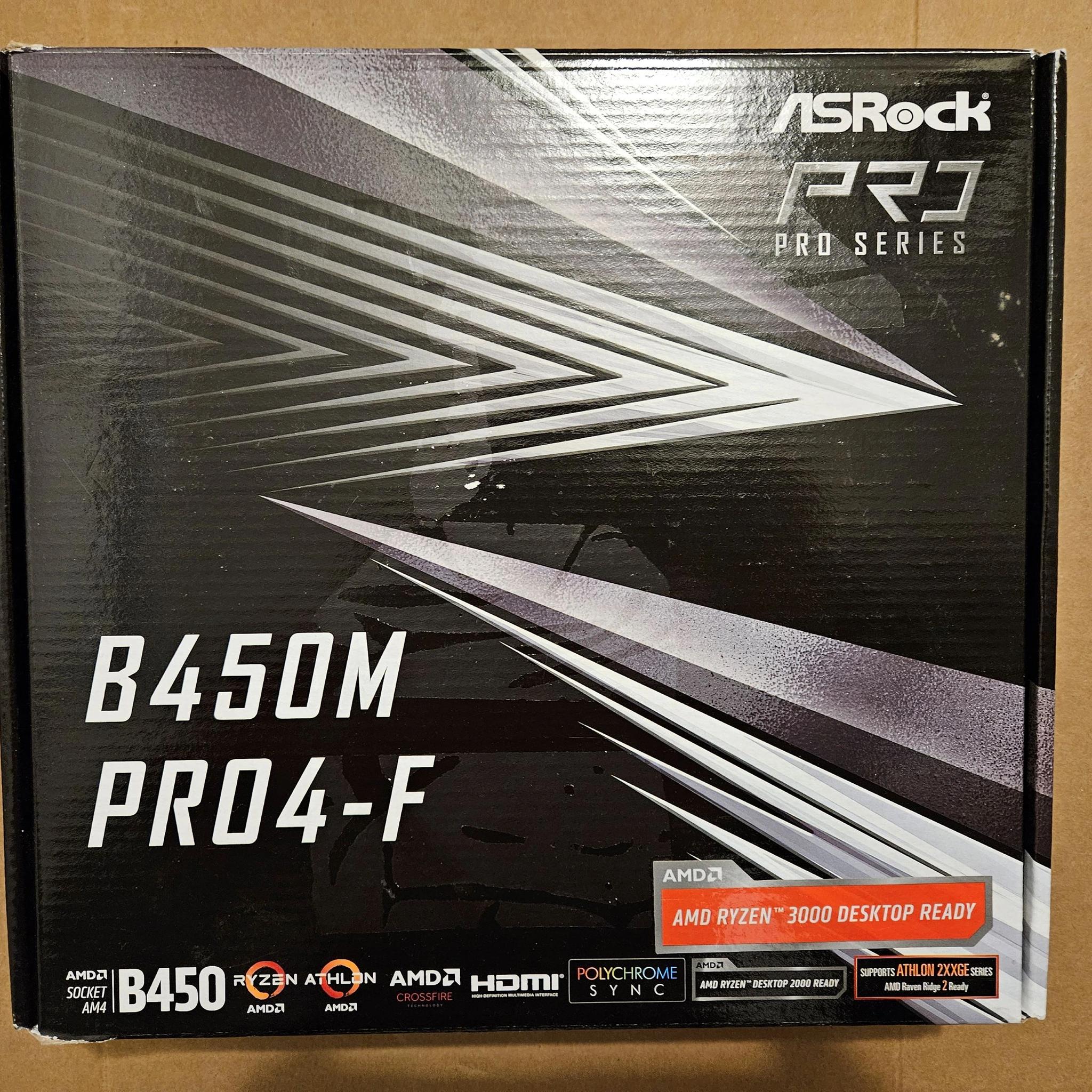 ASRock B450M PRO4-F Socket AM4 - Used