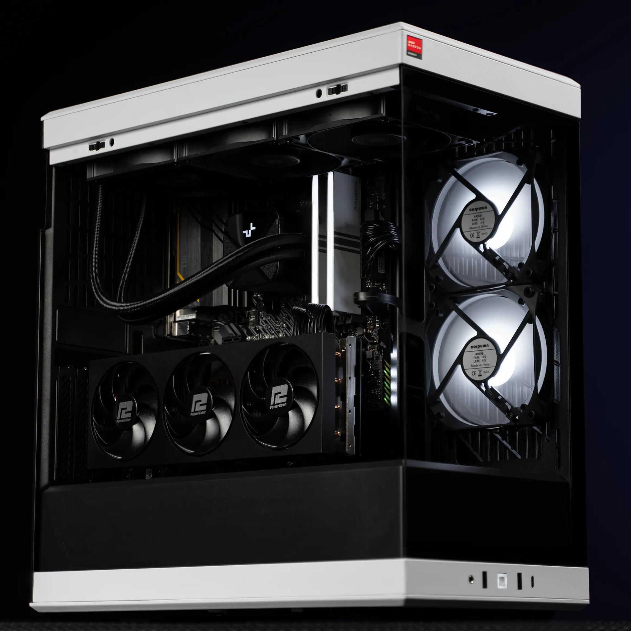 “Prebryte” RX 7700 XT Ryzen 7 32GB Windows 11 Pro 2TB Gaming PC Powerhouse