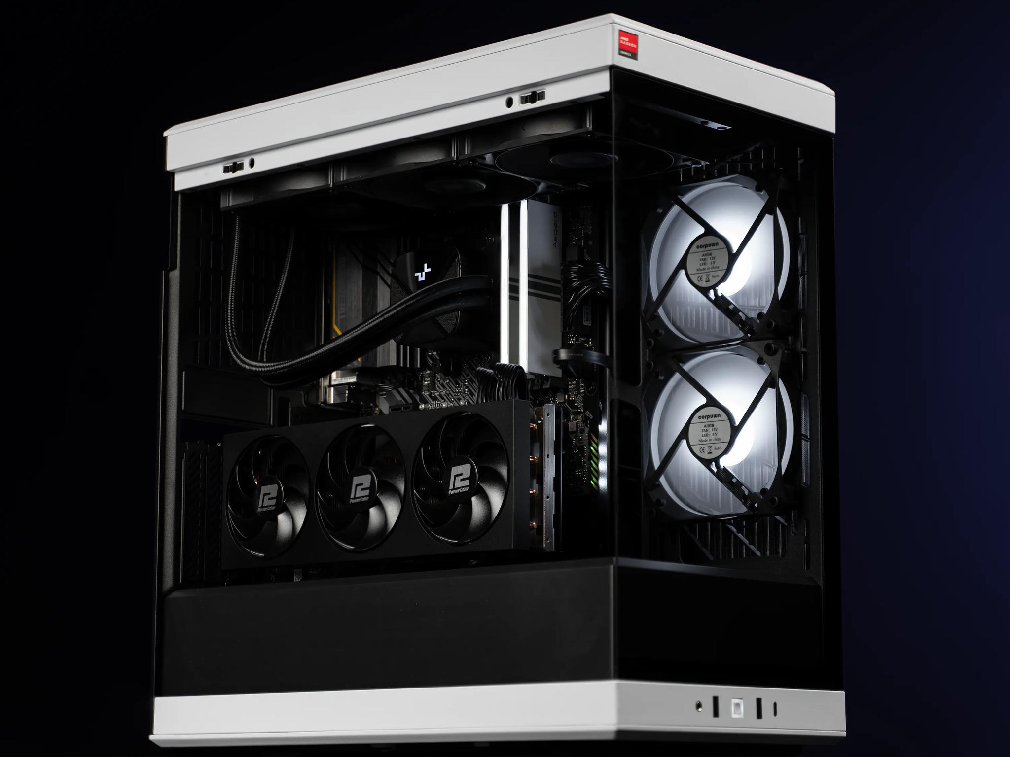 “Prebryte” RX 7700 XT Ryzen 7 32GB Windows 11 Pro 2TB Gaming PC Powerhouse