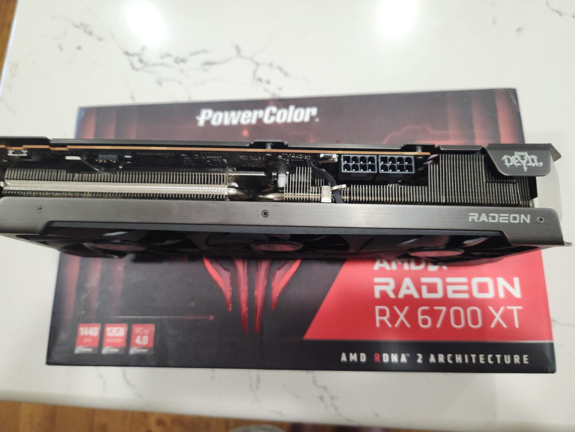 PowerColor Red Devil AMD Radeon RX 6700 XT 12gb triple fan