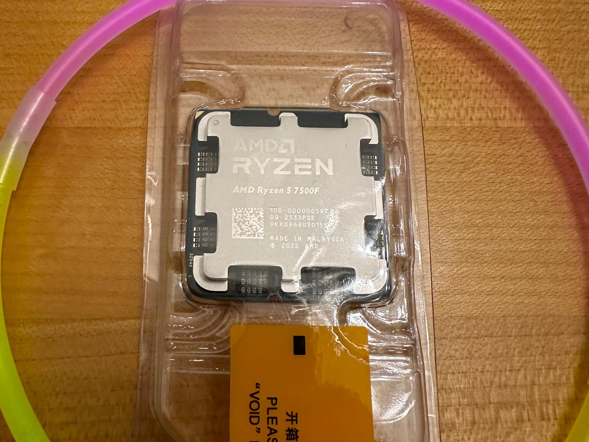 AM5 Ryzen 5 7500f CPU