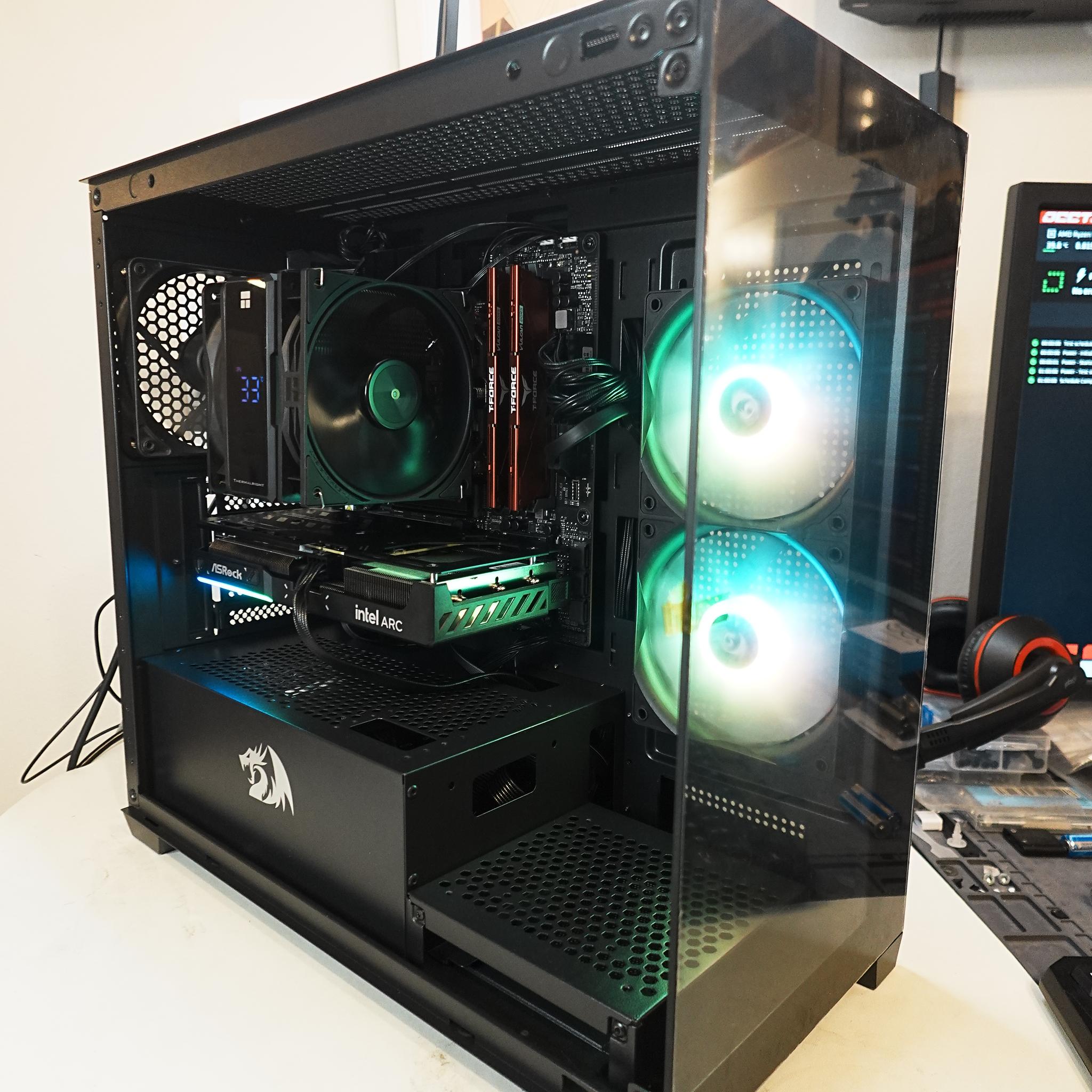 🏎️🎩💎 Gorgeous Fishtank | Ryzen 5 7600X | Intel Arc B580 | 32GB DDR5 5200 | 1TB NVMe SSD