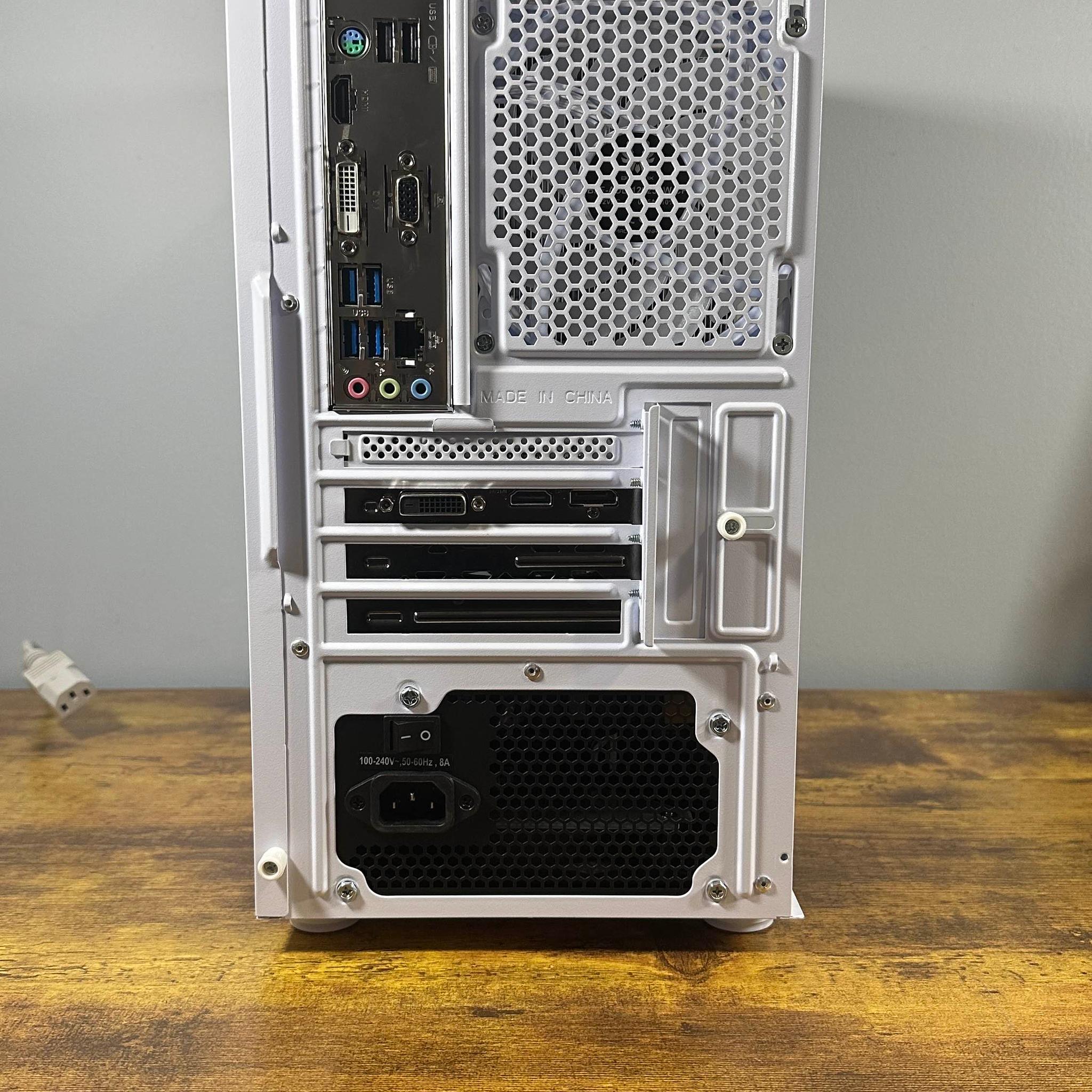 GTX 1660 6GB | Ryzen 5 4500 | 16GB DDR4 | 500GB SSD | Win11 | WIFI | 1080P White Gaming PC