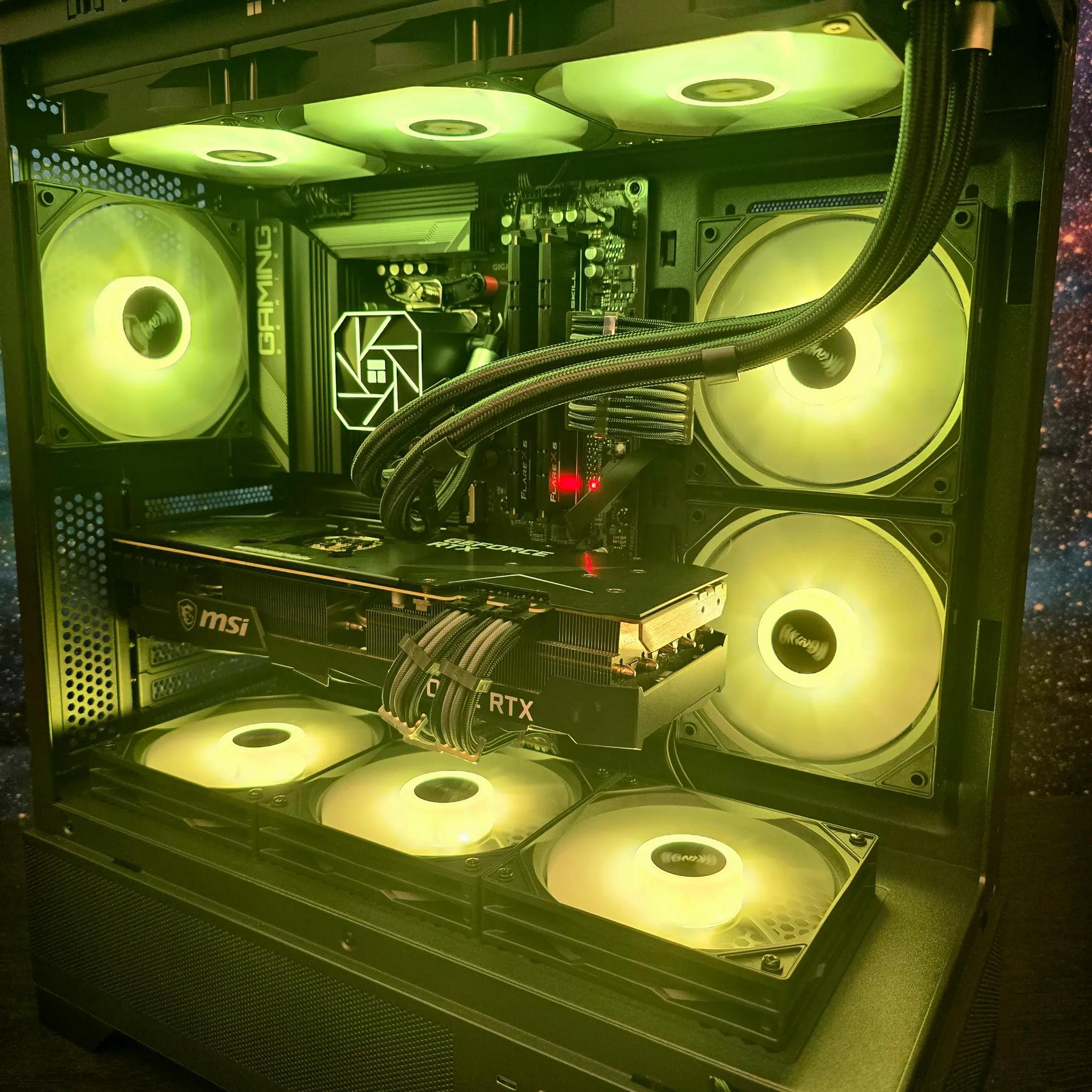 🟡⚫1440P CUSTOM AM5 PC | RTX 3080 OC | RYZEN 5 7600X | 6000Mhz 32GB RAM | 1TB M.2 SSD⚫🟡