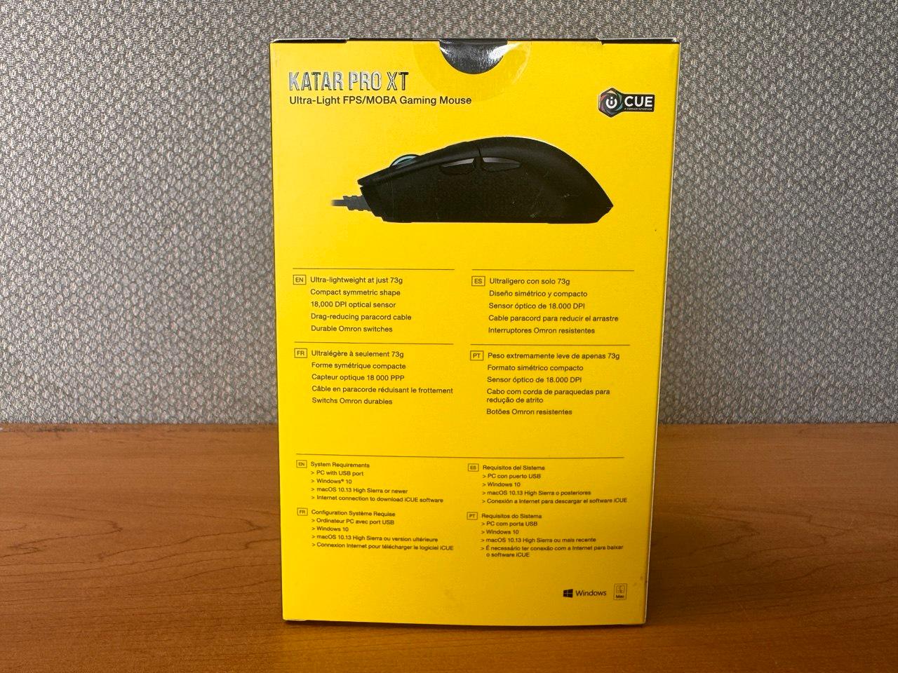 Corsair KATAR PRO XT Wired Ultra-Light FPS Gaming Mouse – 18,000 DPI – Symmetric