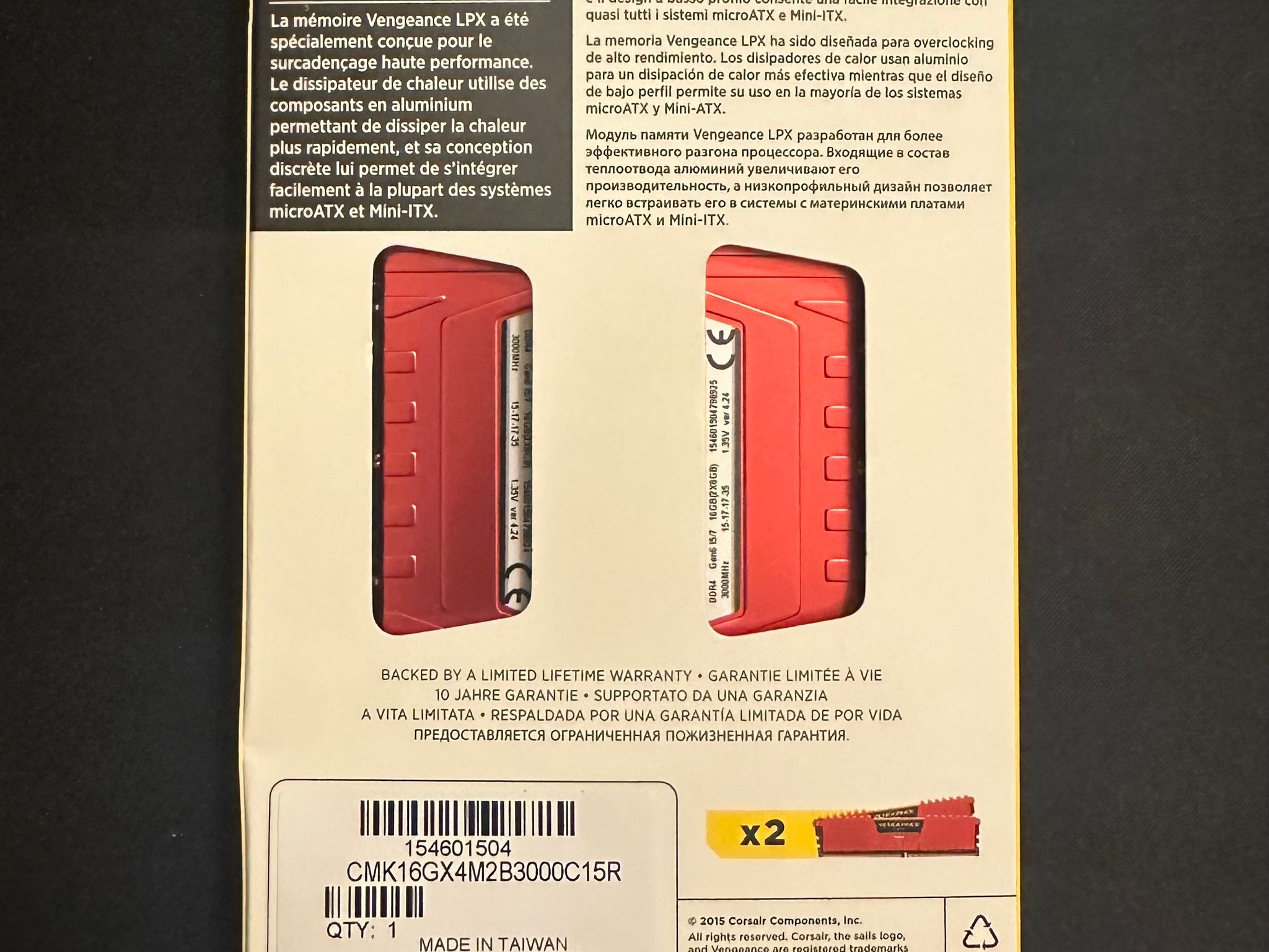 Corsair Vengeance LPX 2x8 16GB 3000Mhz CL15