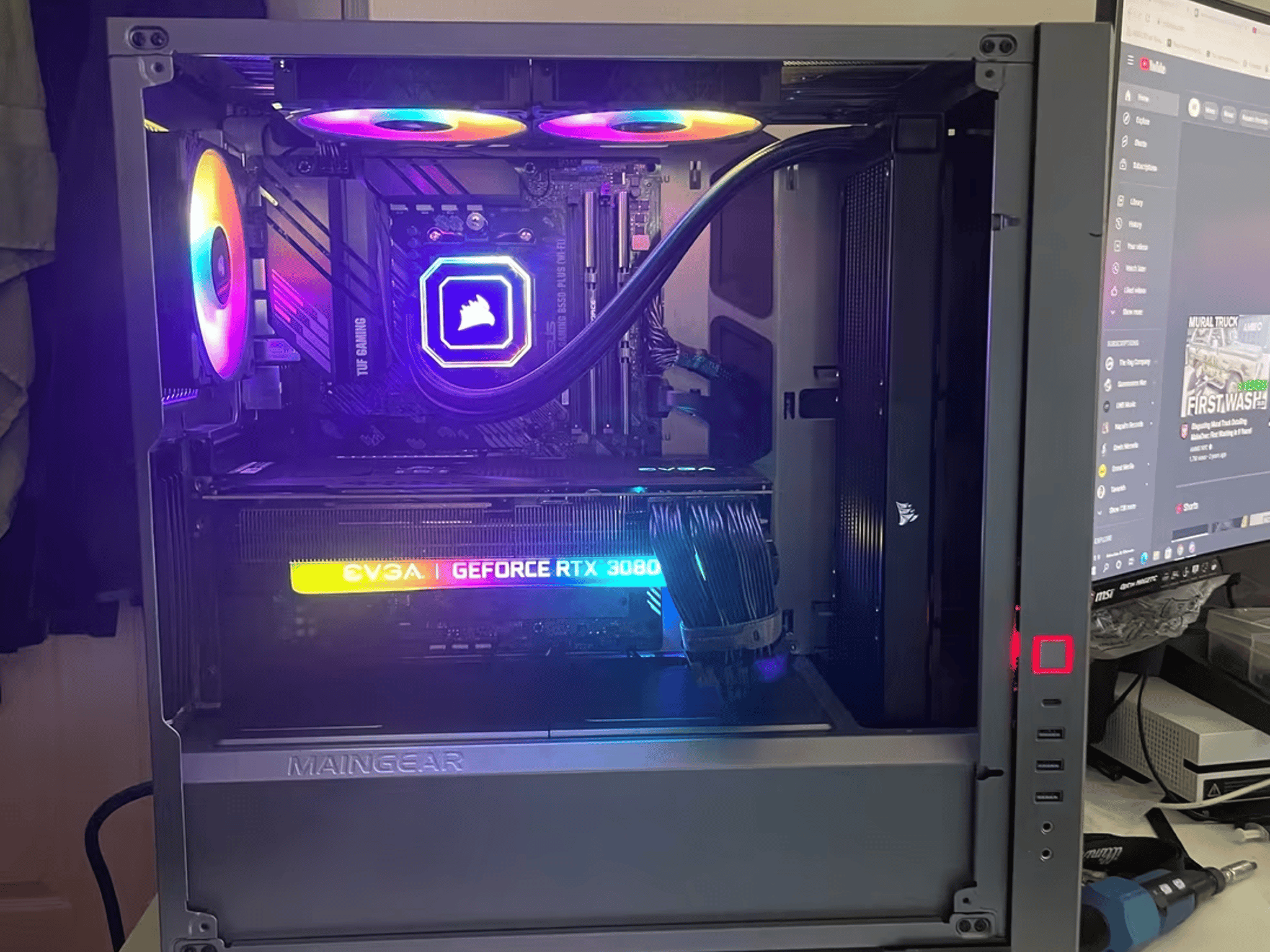 High End Gaming Computer RTX 3080 10Gb + Ryzen 7 5800X