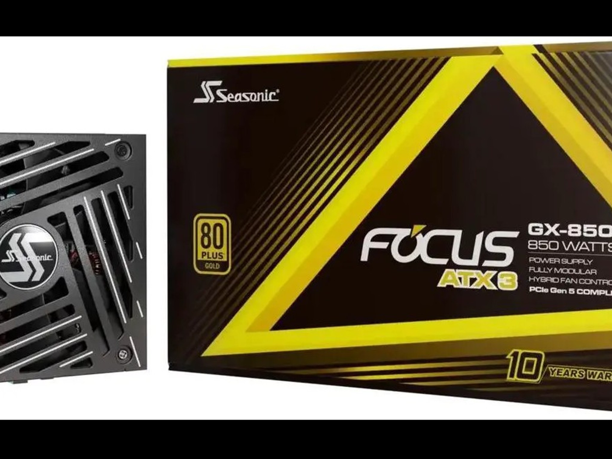 New Open Box Seasonic Focus GX-850 Power Supply ATX 3.1 PCIe 5.1 (12V-2x6) 10 Year Warranty