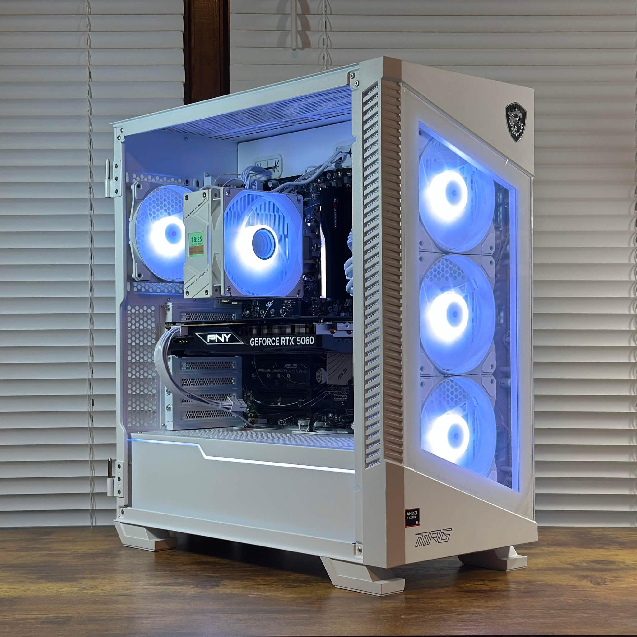RTX 5060 8GB | Ryzen 5 9600X | 16GB DDR5 | 1TB SSD | Win11 | WIFI | 1080P/1440P Gaming PC