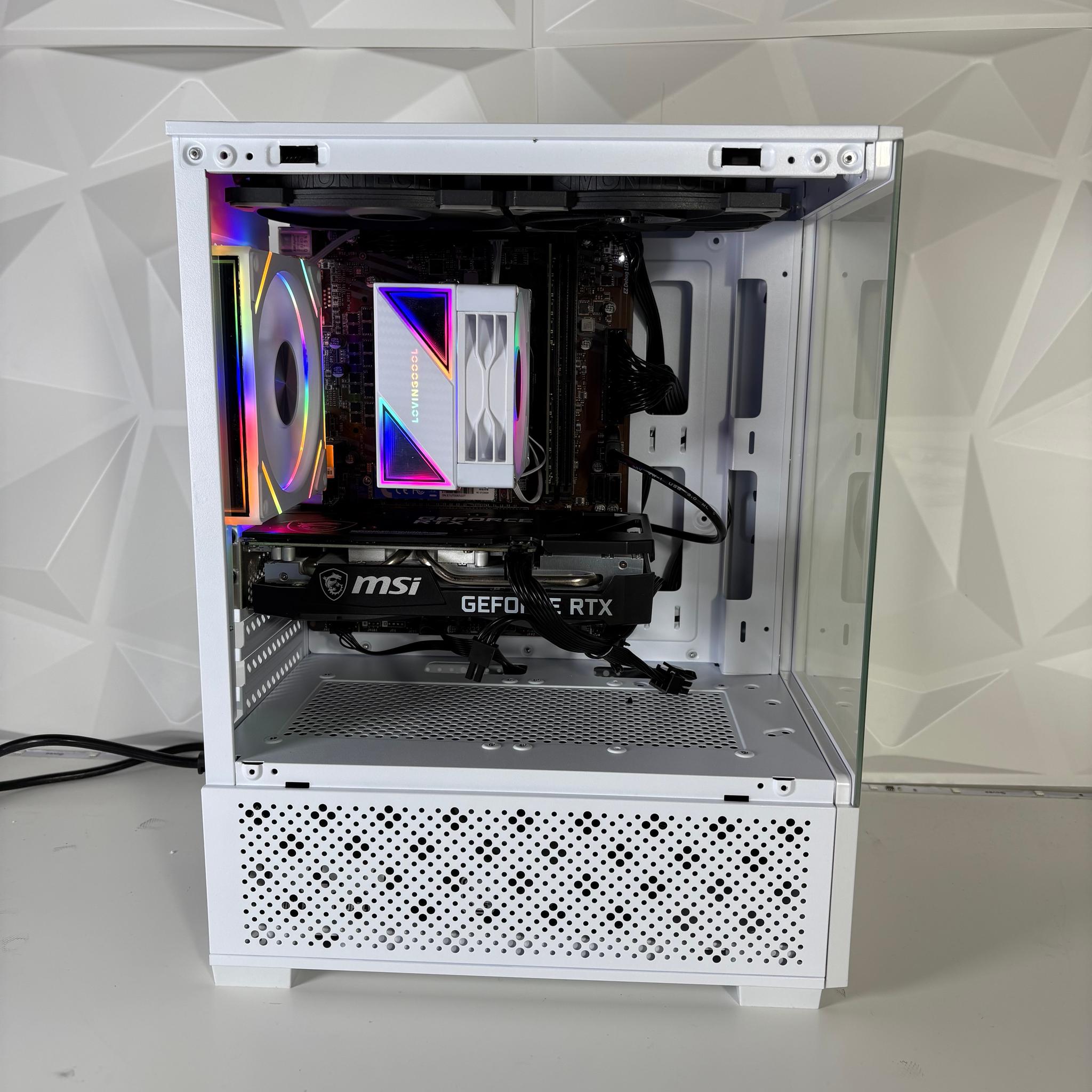 White SFF Gaming PC (V2) - RTX 3060 8GB / Ryzen 5 3500/ 16GB DDR4