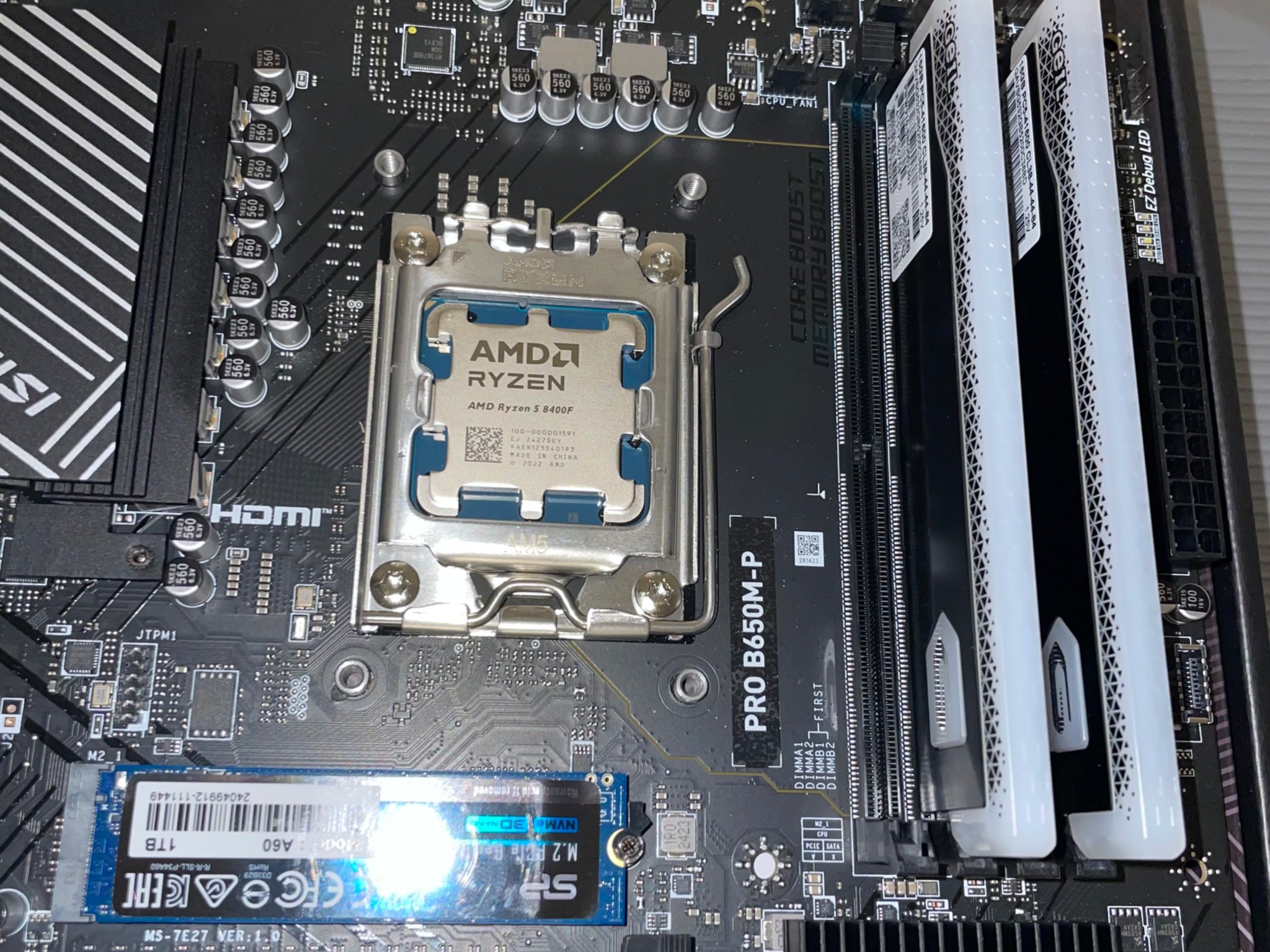 AM5 CPU/RAM/SSD/MOTHERBOARD COMBO