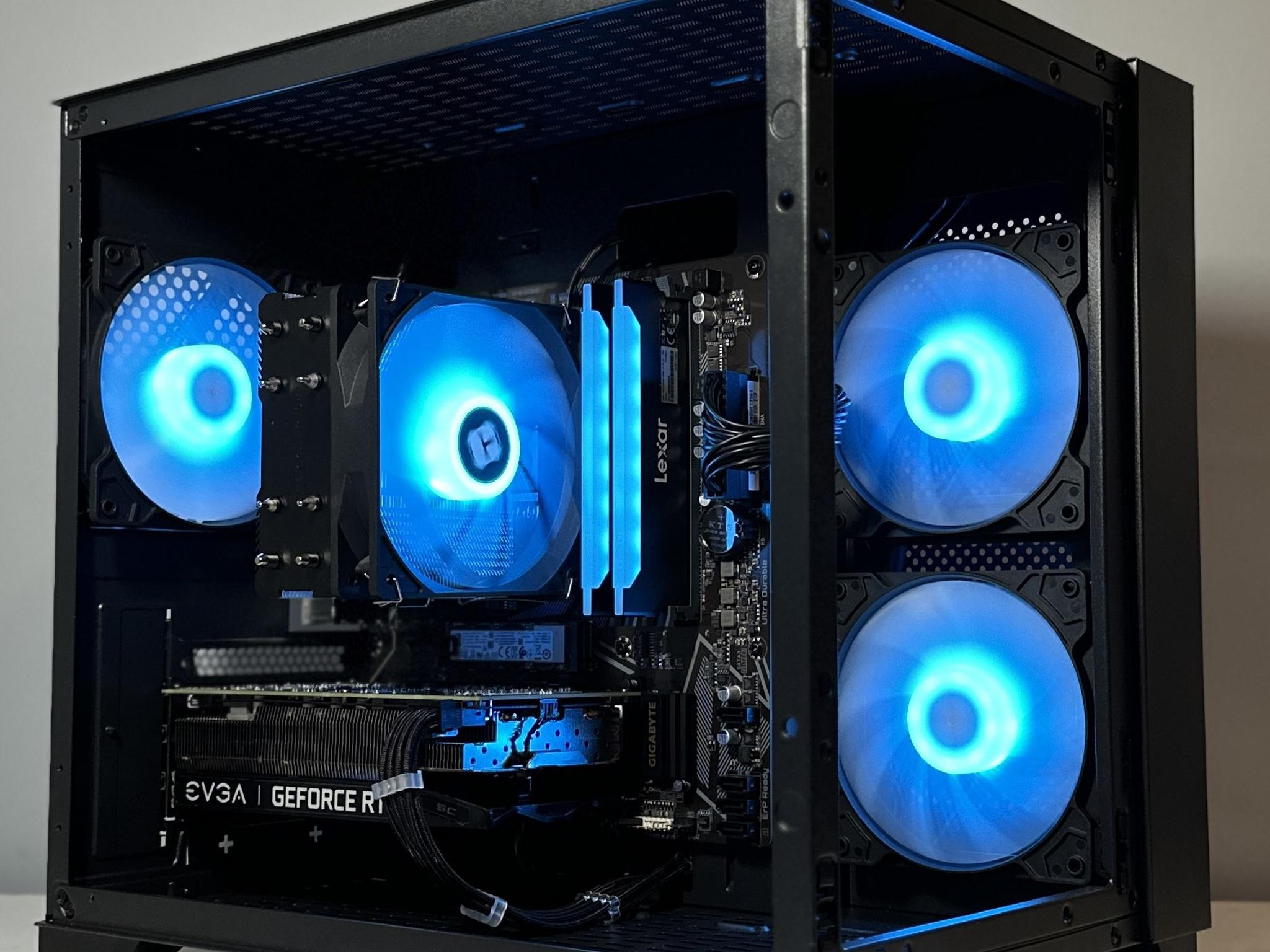 Ryzen 5 4500/Nvidia RTX 2060 6GB Custom RGB Gaming PC WIFI Win10