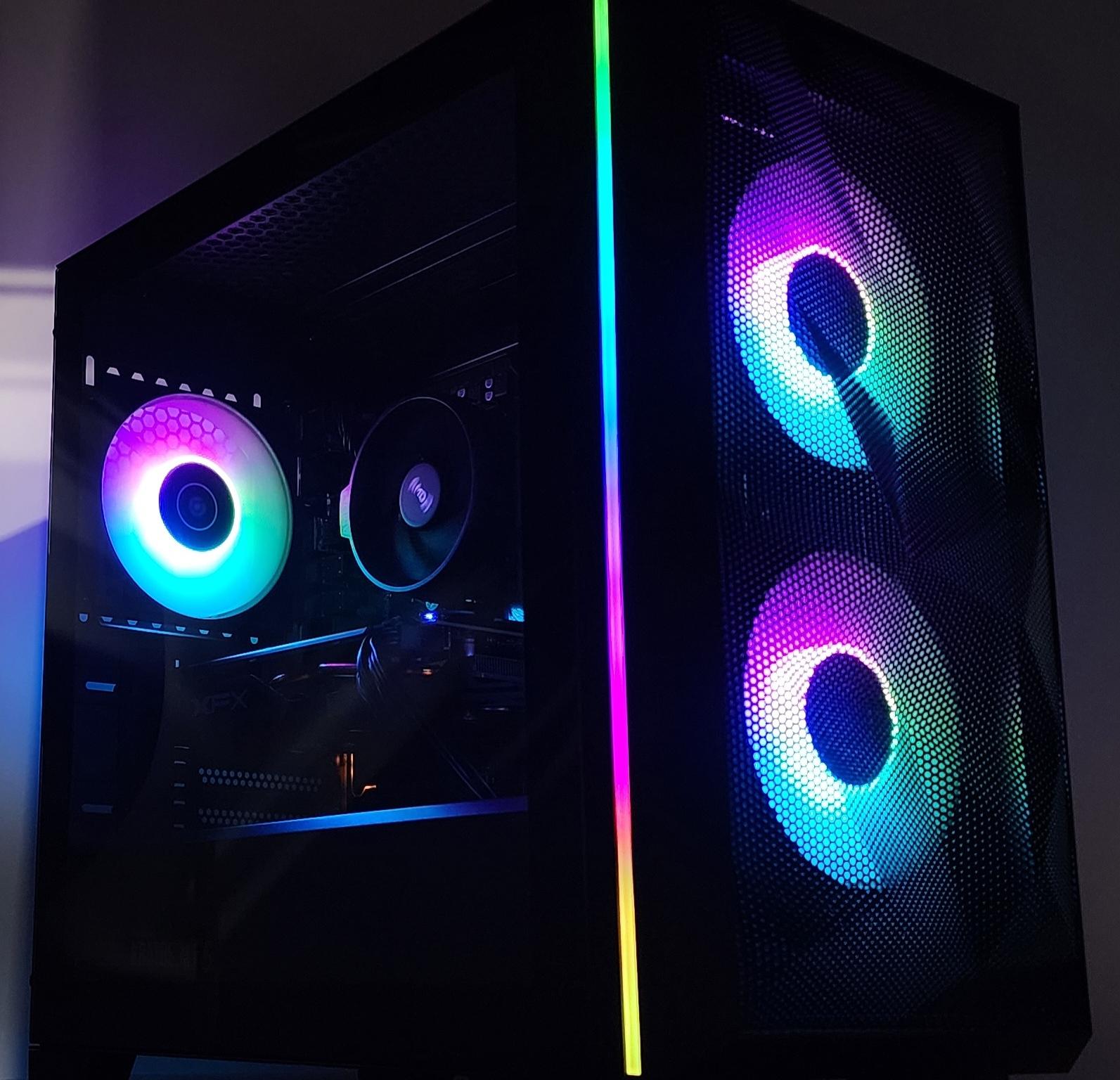 Gaming PC RYZEN 3 1200 16GB RAM 256GB SSD + 1TB HDD RX 570 8GB Win11 Computer