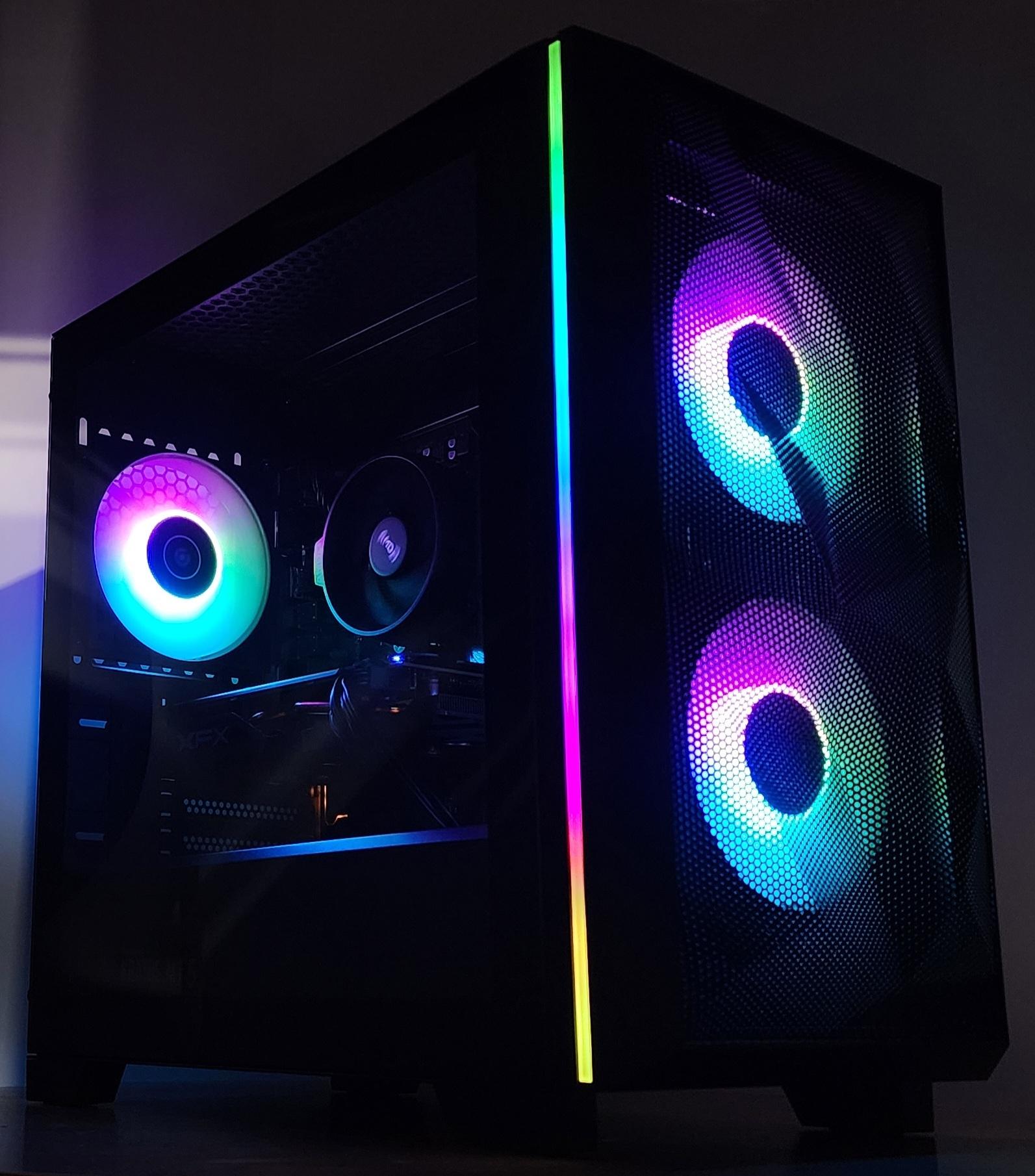 Gaming PC RYZEN 3 1200 16GB RAM 256GB SSD + 1TB HDD RX 570 8GB Win11 Computer
