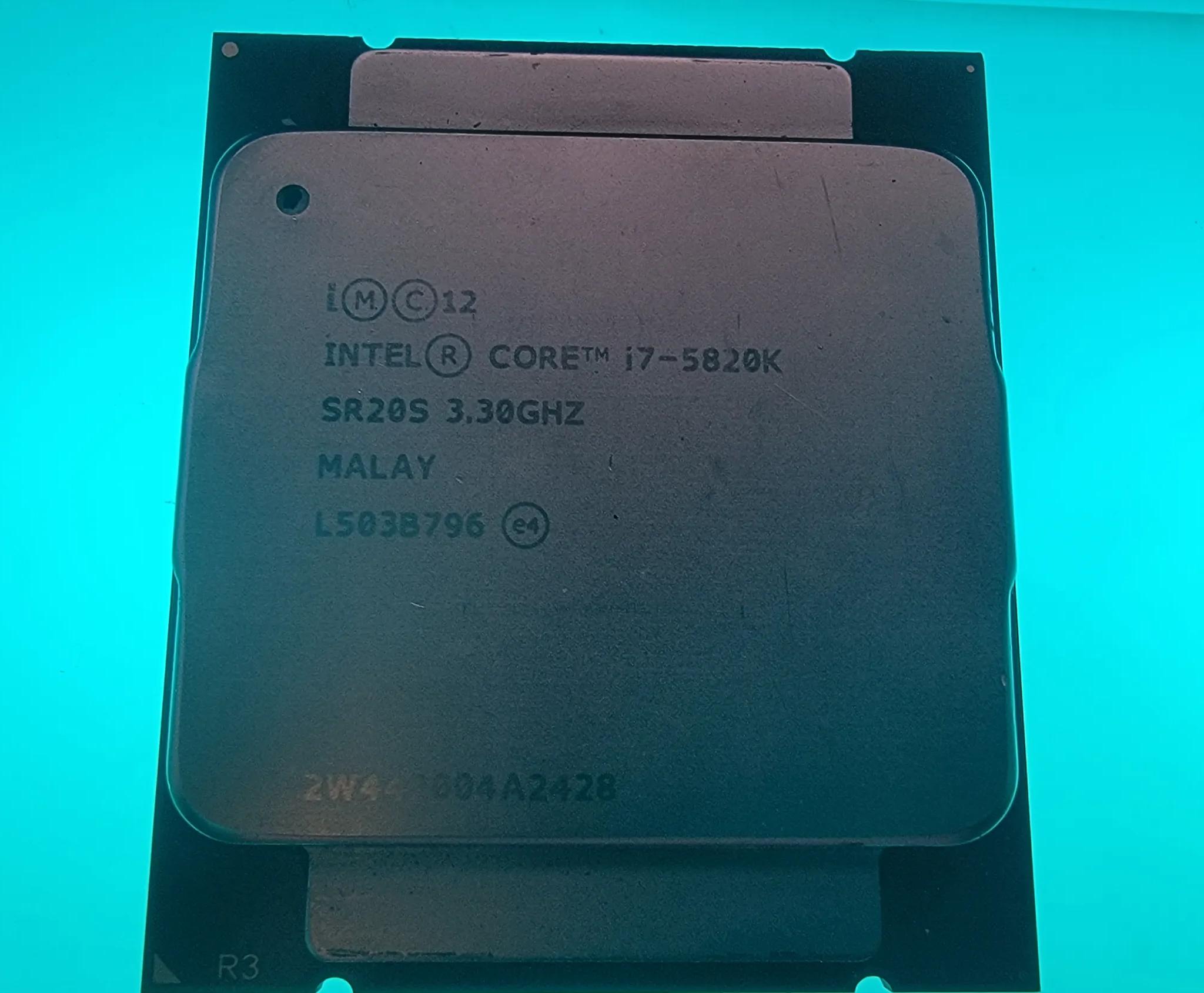 Intel Core i7-5820K 3.30GHz 6-Core 12 thread 15MB For Socket LGA2011-v3 Desktop Processor SR20S 140W