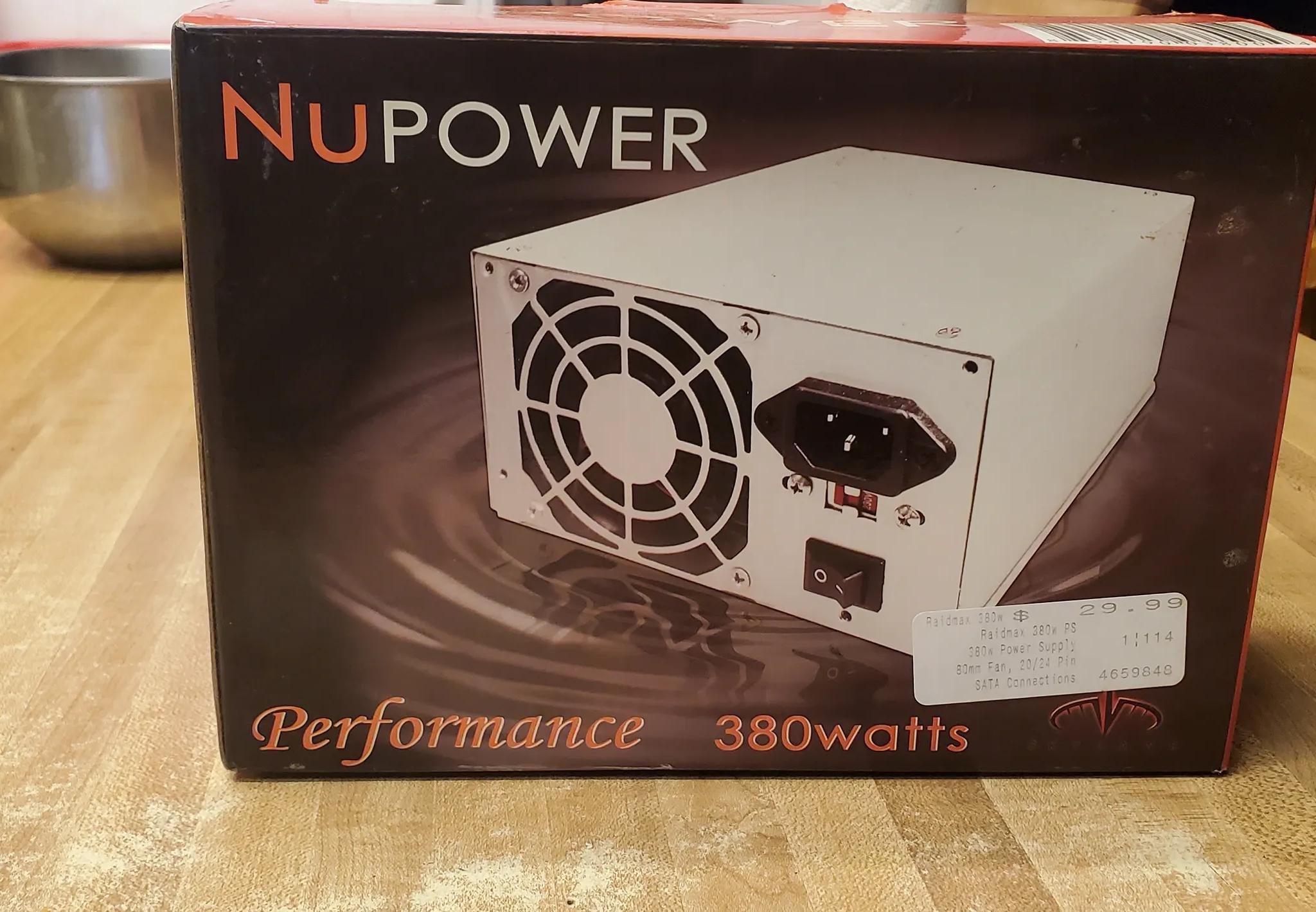NuPower 380w Power Supply