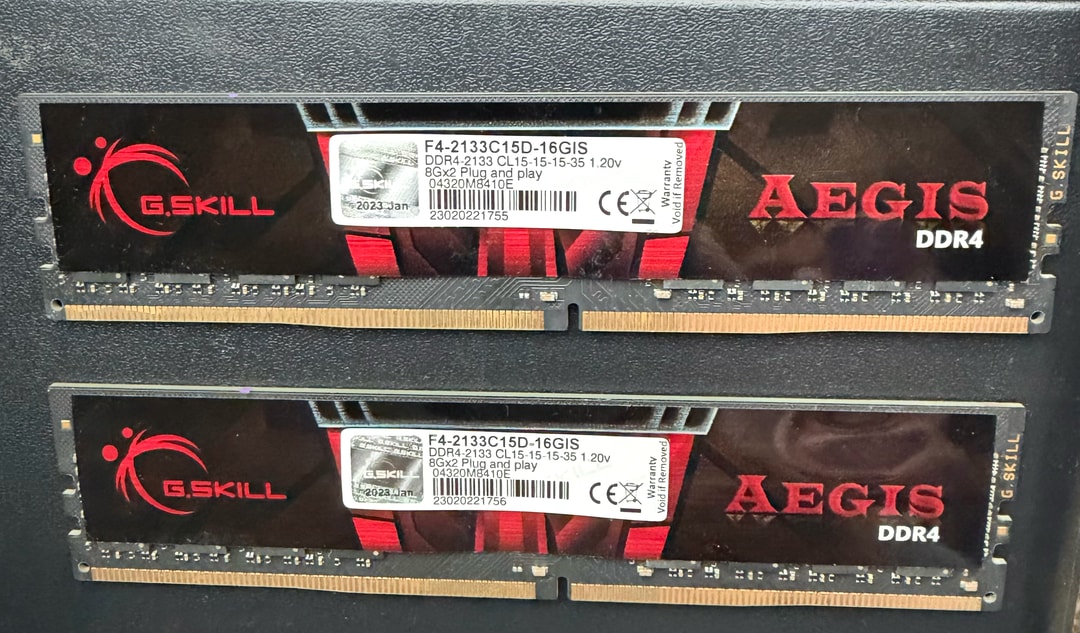 16gb DDR4 2133Mhz 8gb x2 G. Skill AEGIS | Jawa