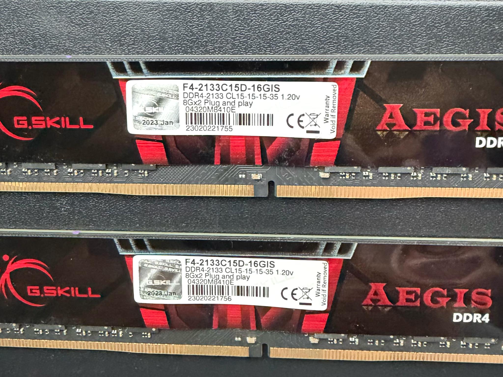 16gb DDR4 2133Mhz 8gb x2 G. Skill AEGIS