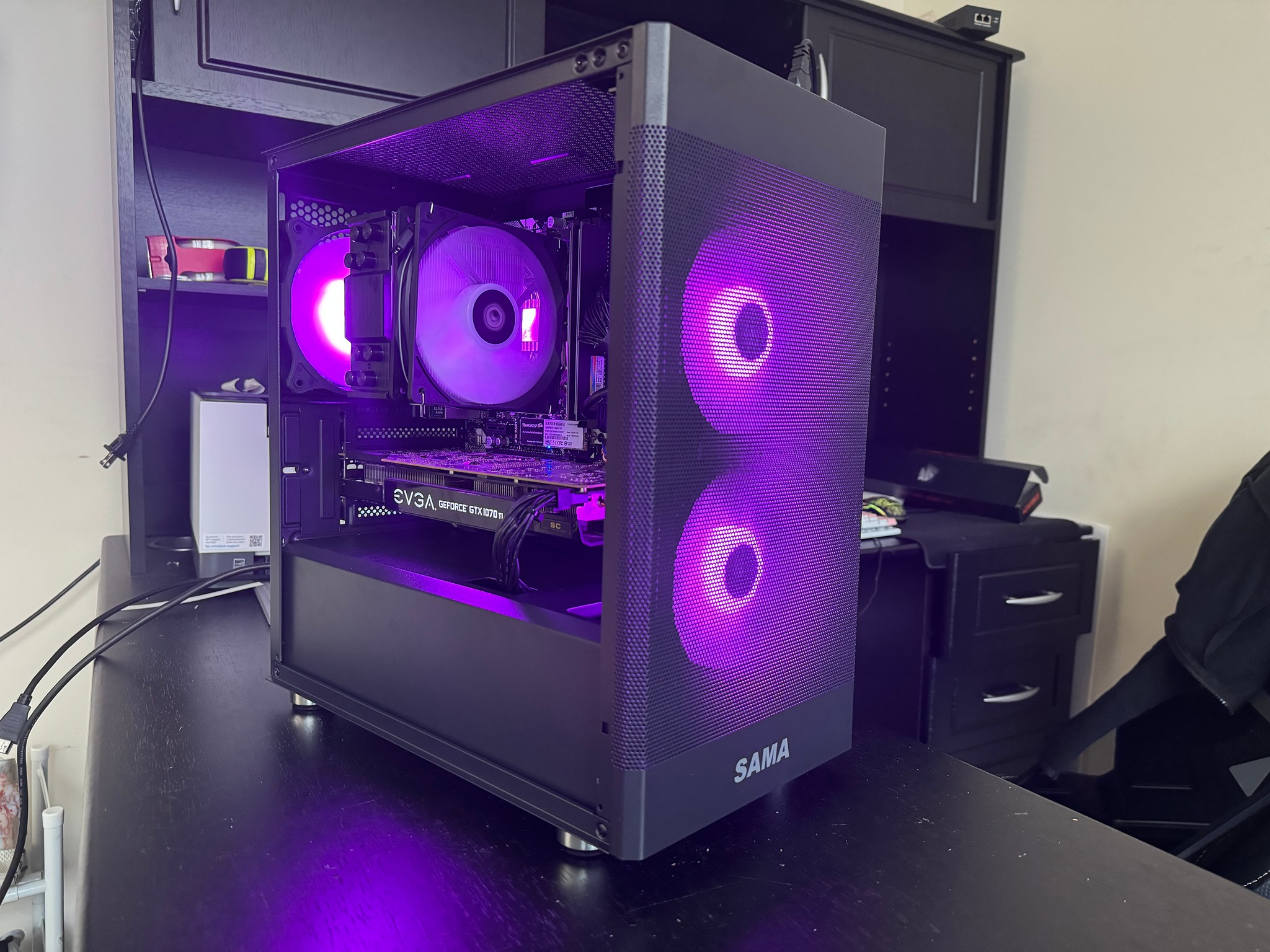 🌀💙🦋 Ryzen 5 3600 Gtx 1070 TI Gaming Computer!