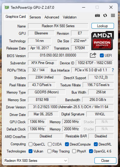 AMD Ryzen 3500, XFX RX 580, 16GB, 512GB - Custom Built Gaming PC, Ready to go!
