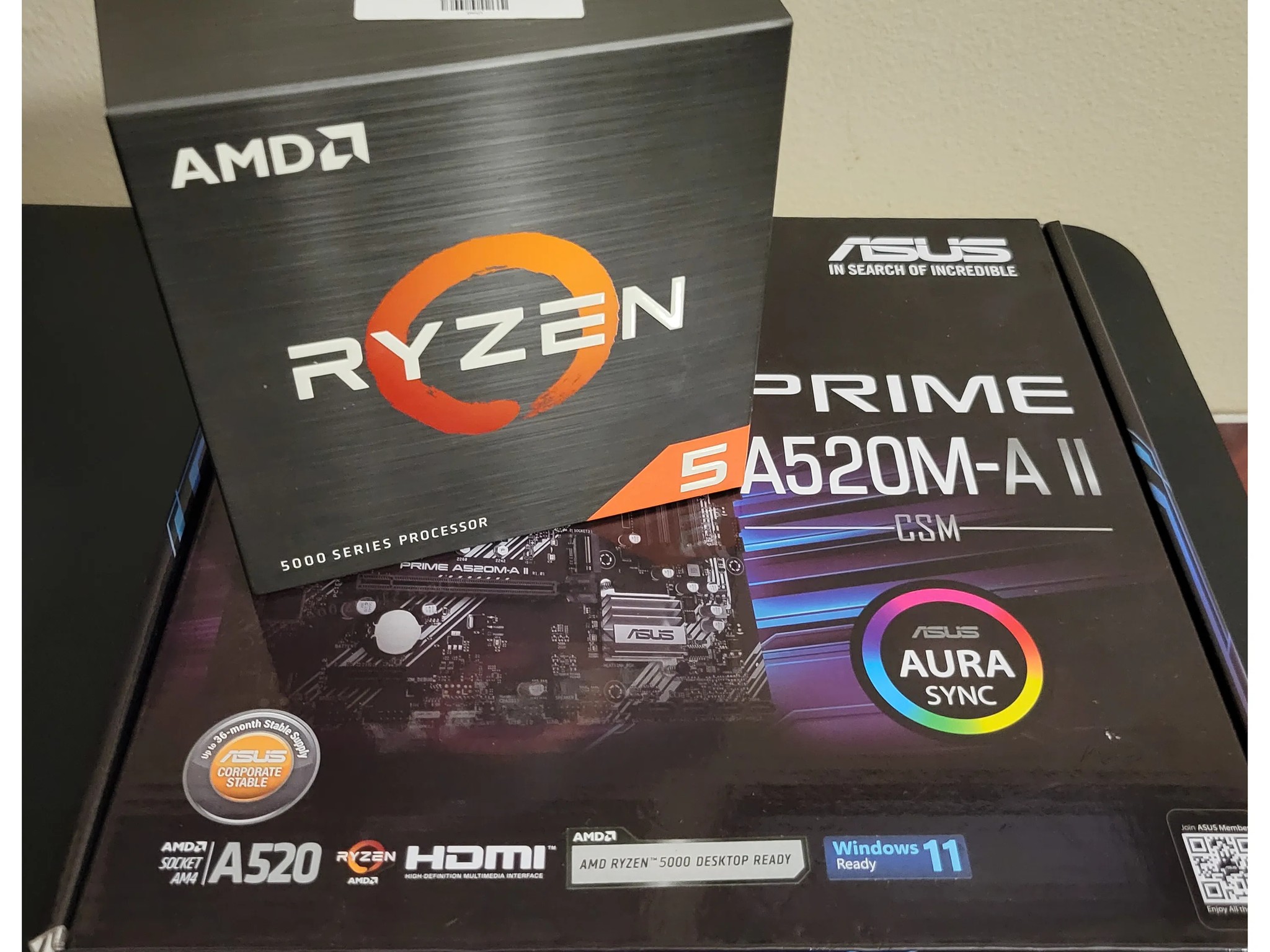 Ryzen 5 3600 Bundle W/Motherboard And Ram