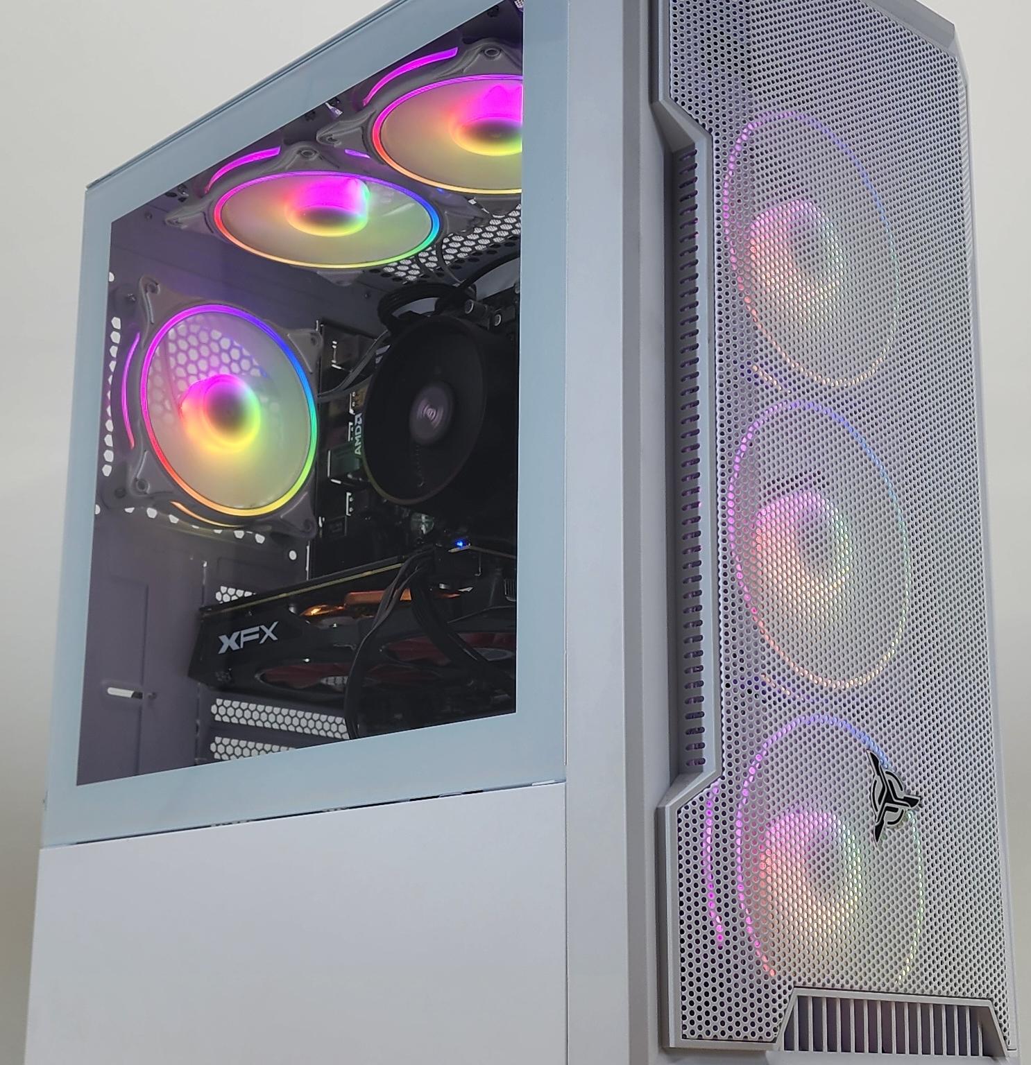 Gaming PC Ryzen 5 2600 16GB RAM 256GB SSD+1TB HDD RX 570 8GB Win11 Computer