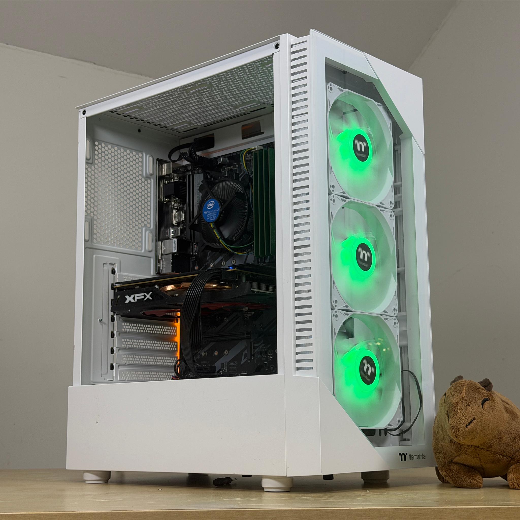 🎮Budget Gaming PC♠️ – Intel i5 8500, RX 570, 16GB Ram, 1.240TB Storage - WiFi + BlueTooth