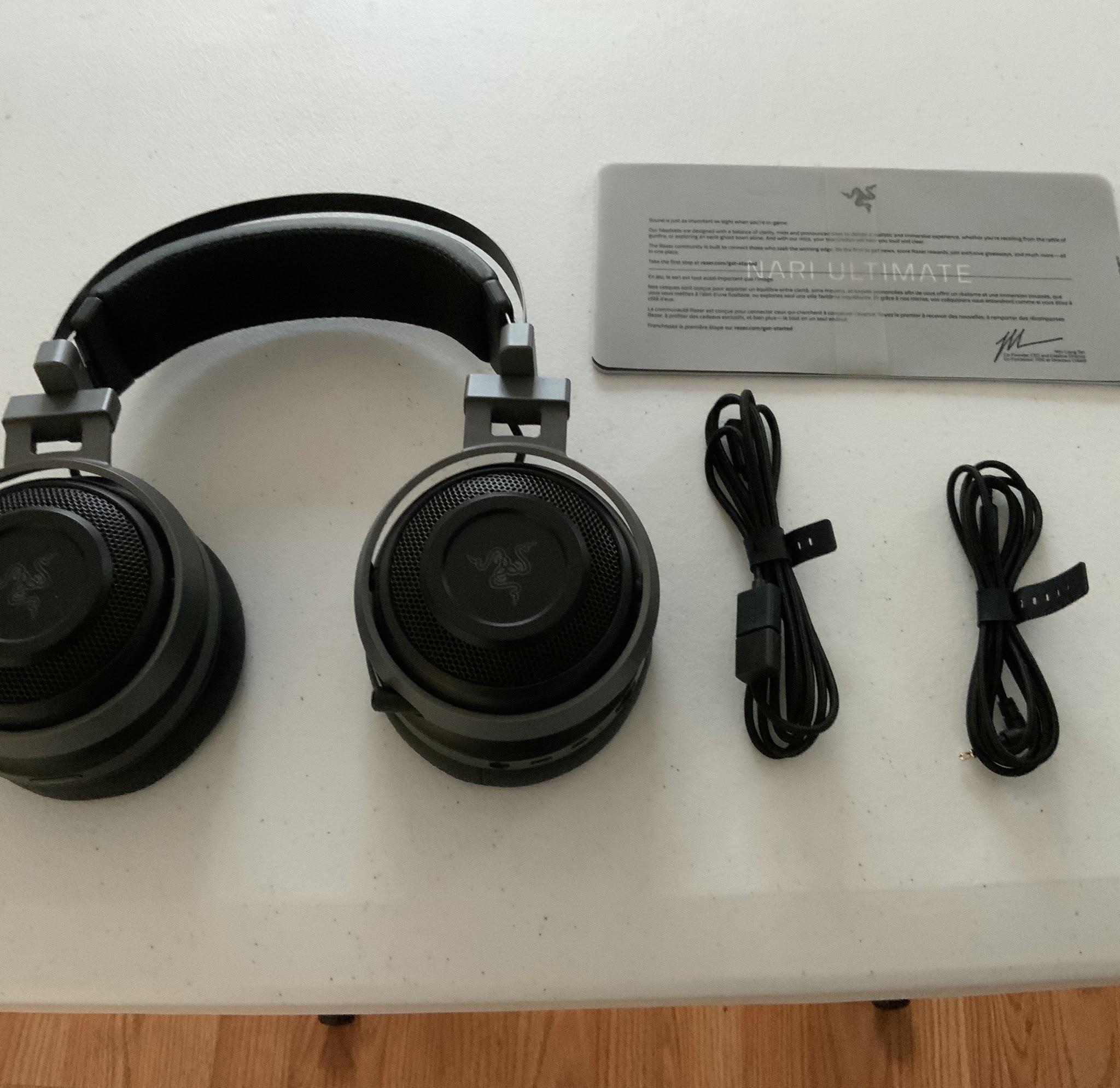 Razer Nari Ultimate Wireless 7.1 Surround Sound Gaming Headset: THX Audio & Haptic Feedback