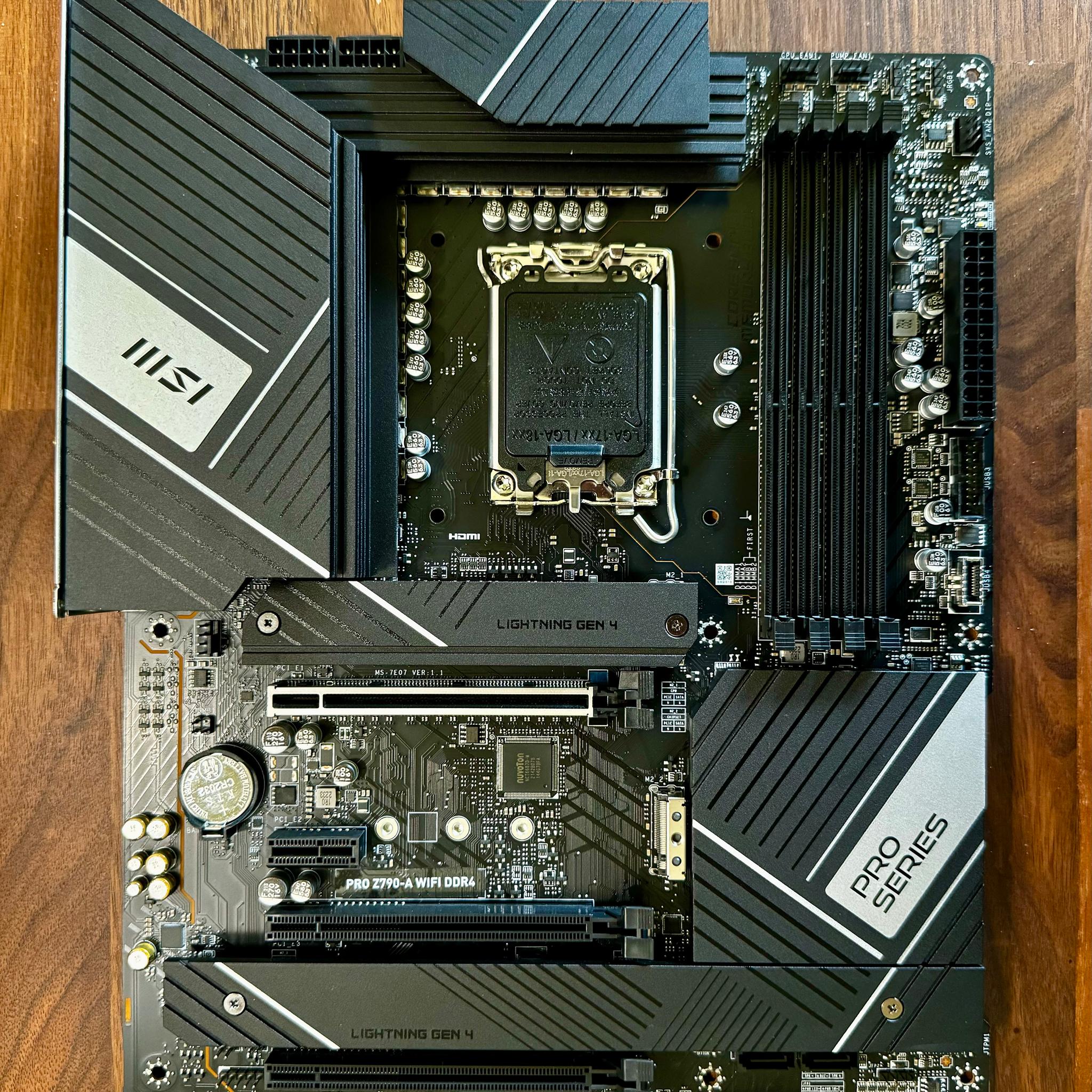 Intel i7 12700K and MSI Pro Z790-A WiFi DDR4 Bundle